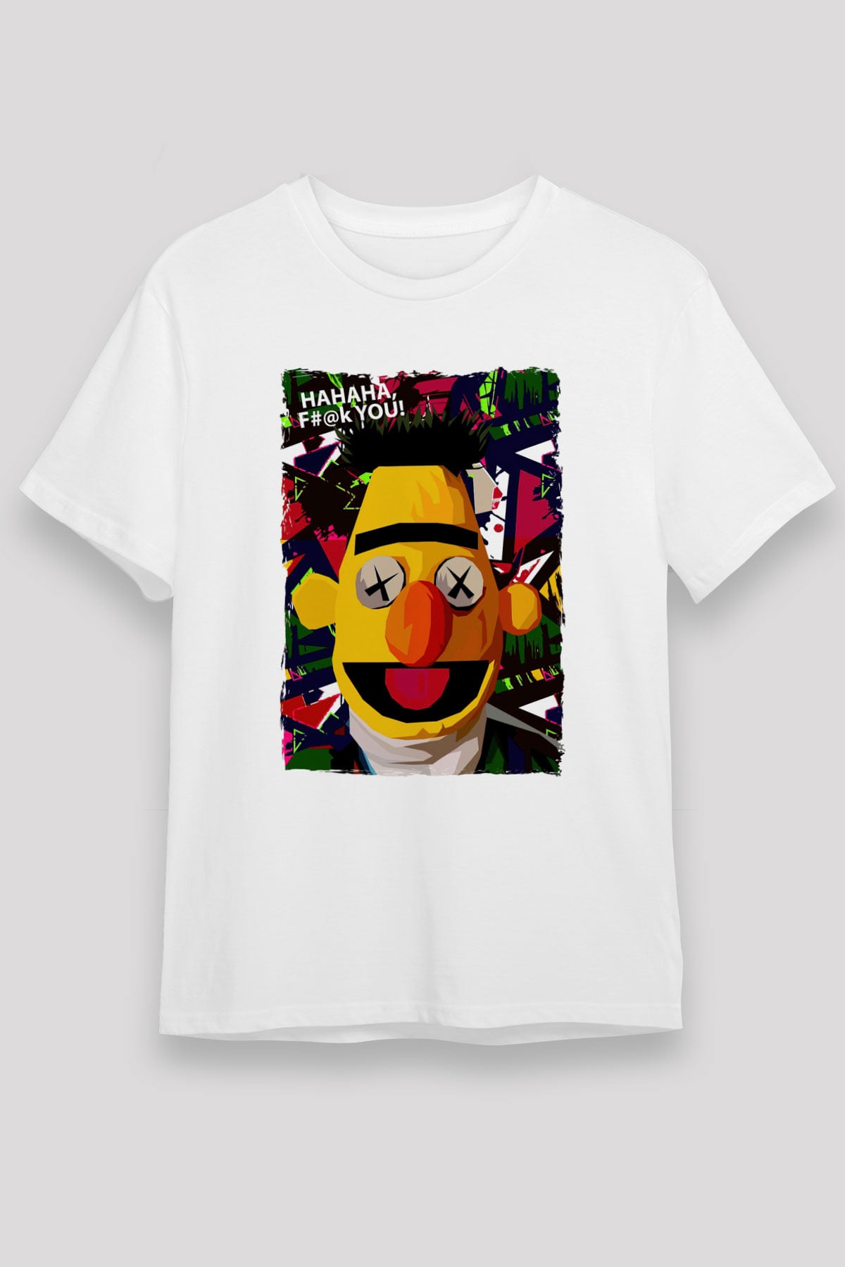 Sesame Street Susam Sokağı Beyaz Unisex Tişört