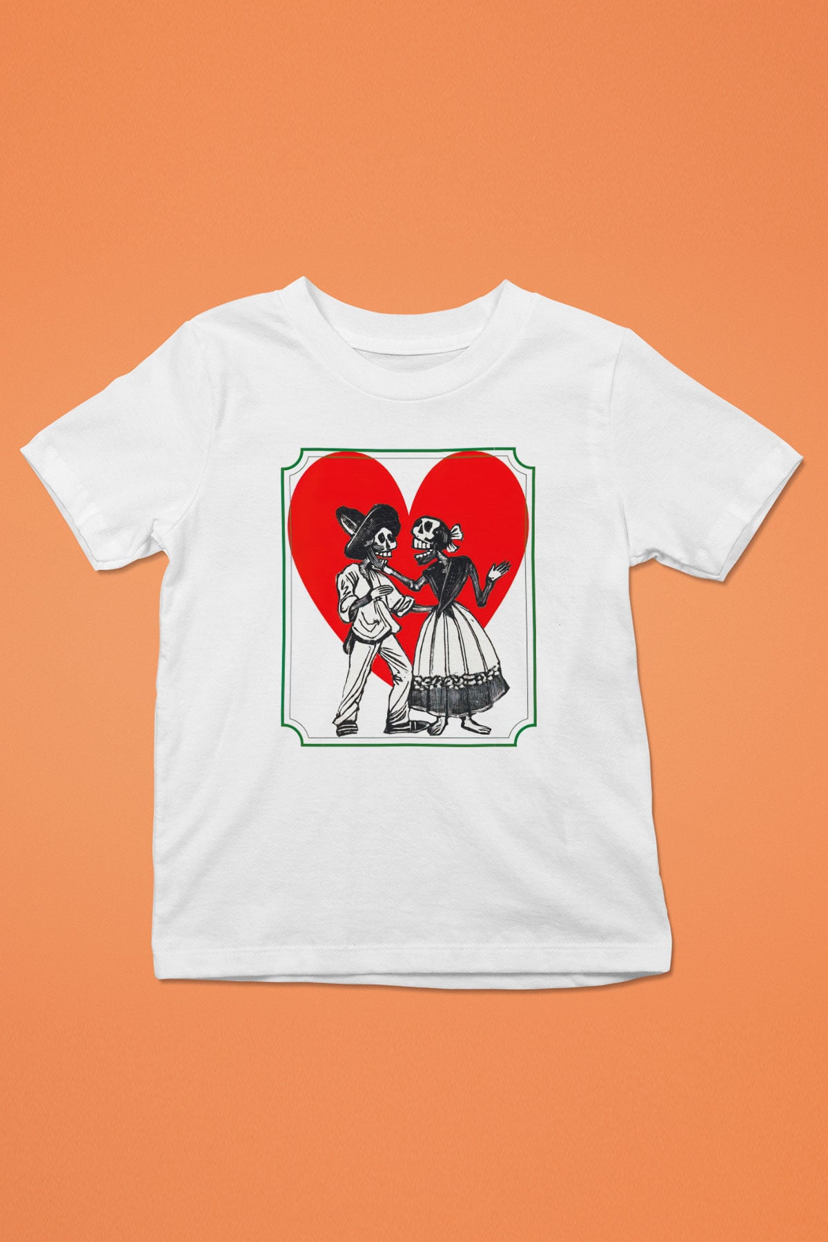 Sevgililer Günü Beyaz Unisex Çocuk Tişört