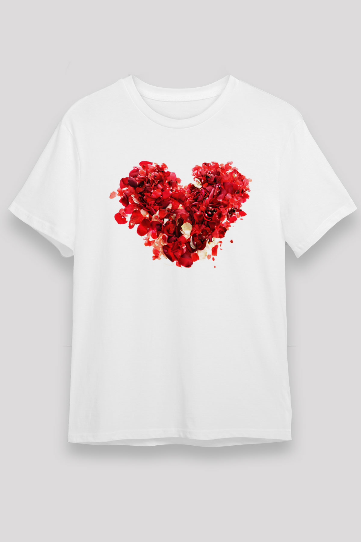 Sevgililer Günü Beyaz Unisex Tişört T-Shirt - TişörtFabrikası