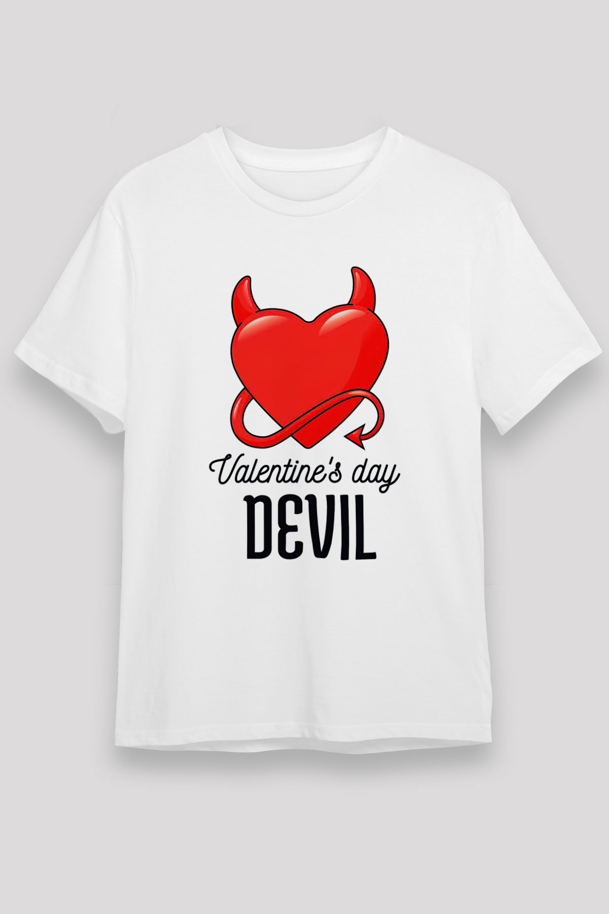 Sevgililer Günü Beyaz Unisex Tişört T-Shirt - TişörtFabrikası