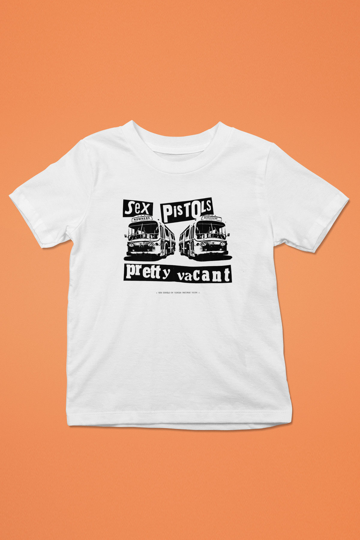 Sex Pistols Baskılı Beyaz Unisex Çocuk Tişört
