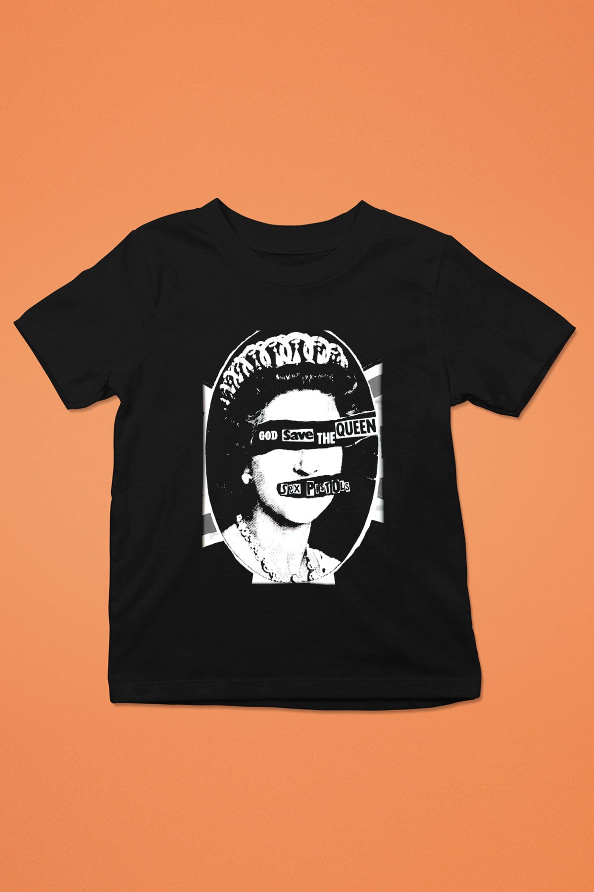 Sex Pistols Baskılı Siyah Unisex Çocuk Tişört