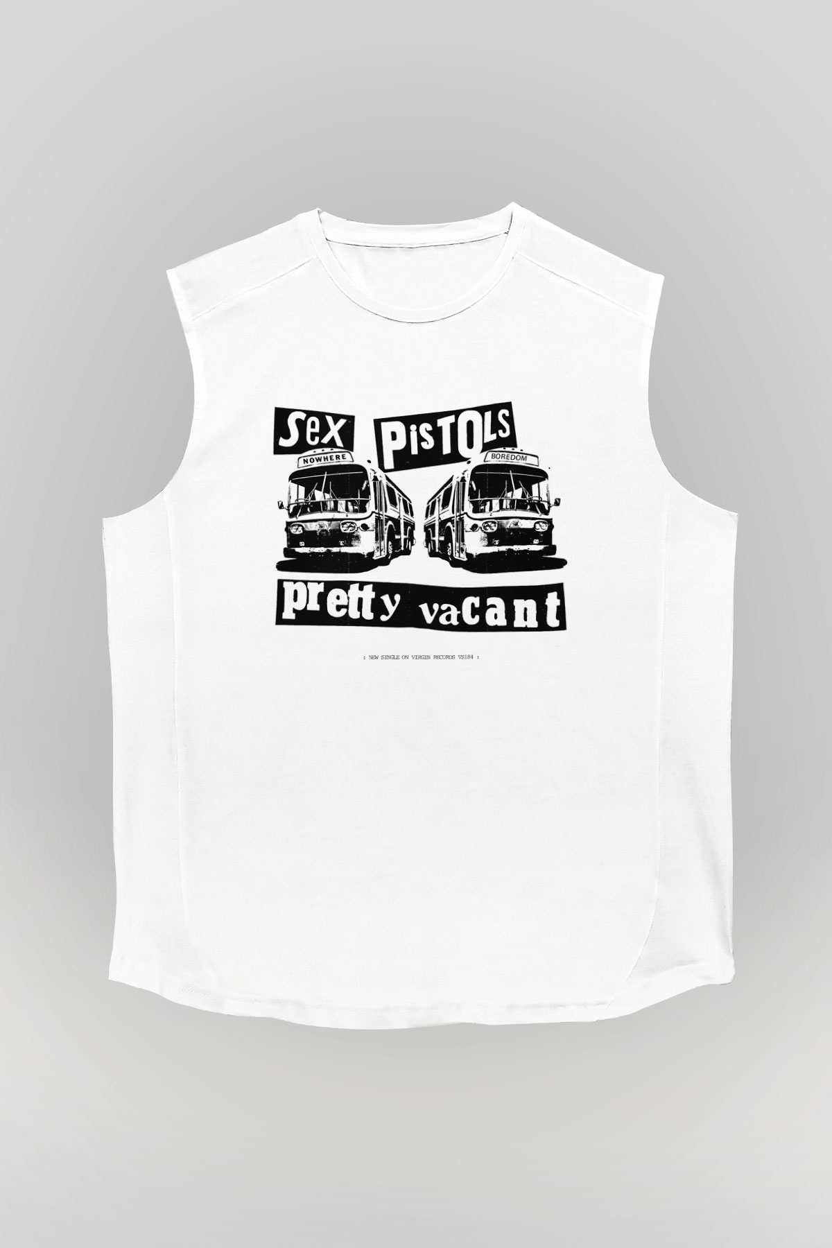Sex Pistols Beyaz Unisex Kolsuz Tişört
