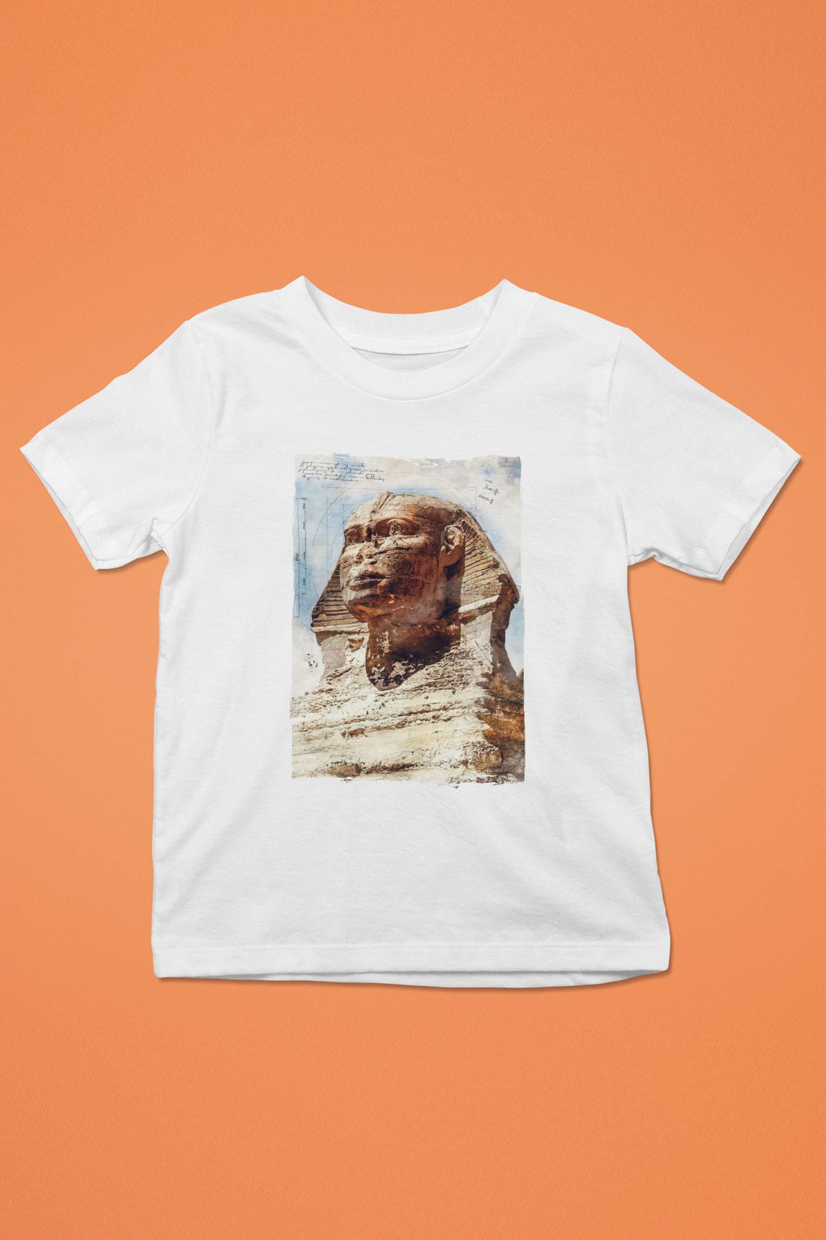 Sfenks Beyaz Unisex Çocuk Tişört