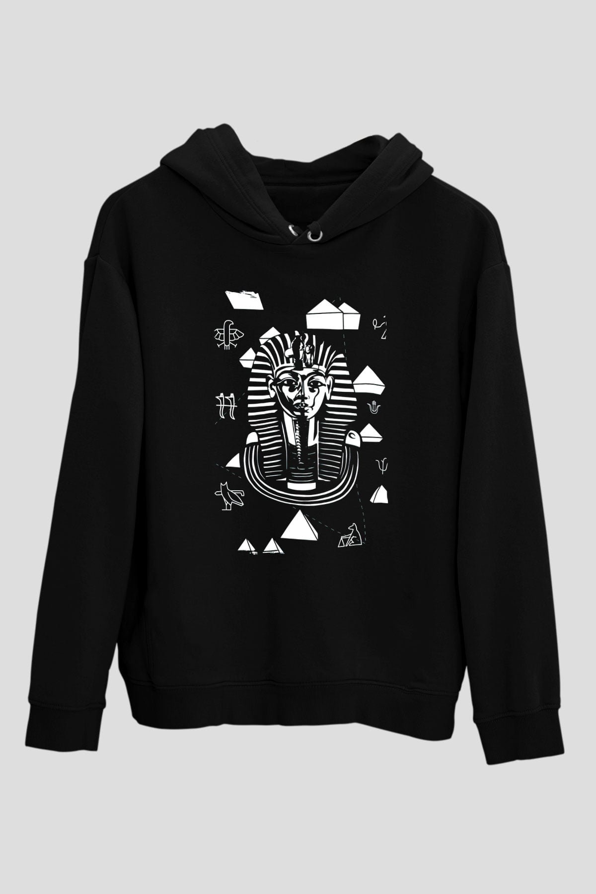 Sfenks Siyah Unisex Hoodie