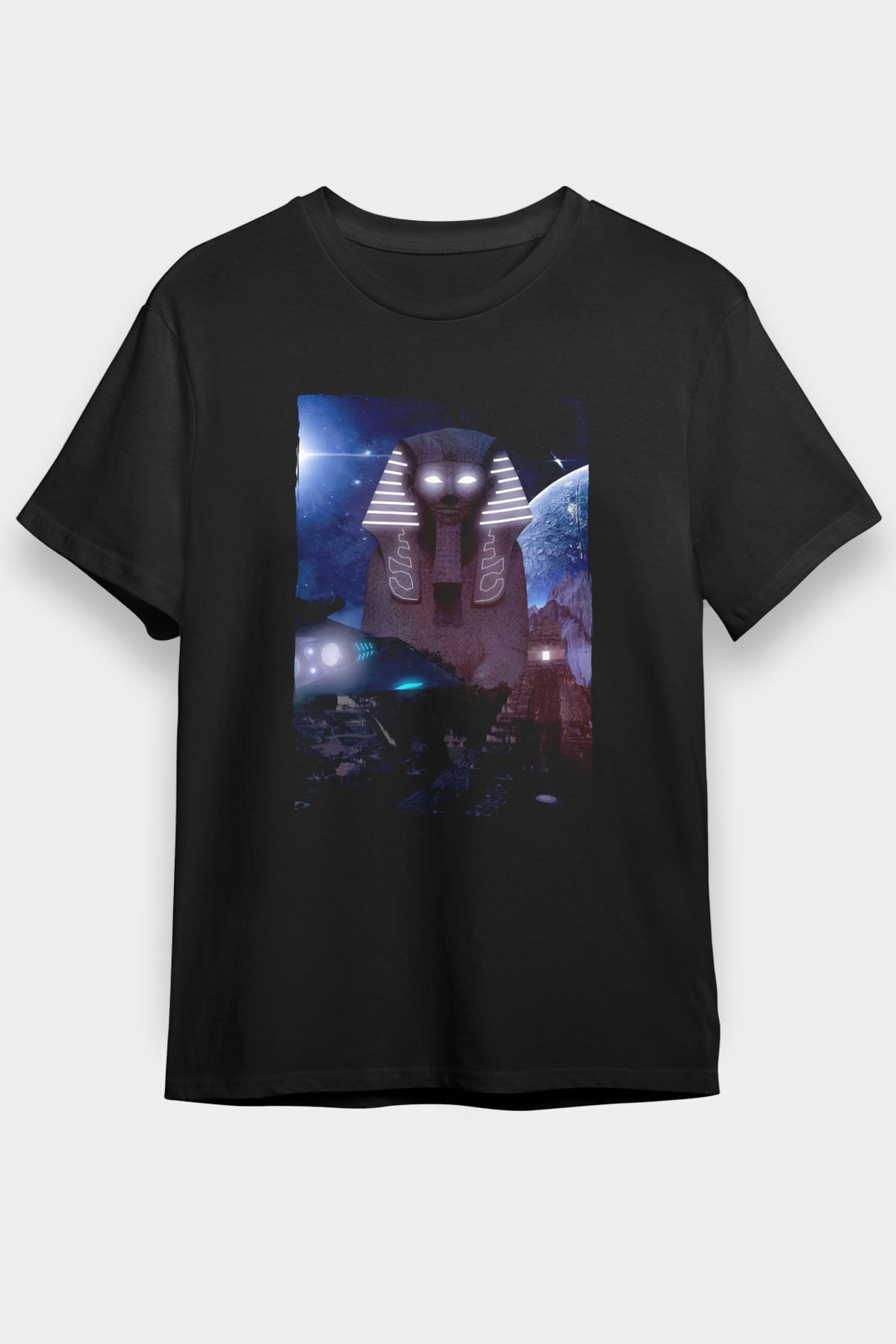 Sfenks Siyah Unisex Tişört T-Shirt - TişörtFabrikası