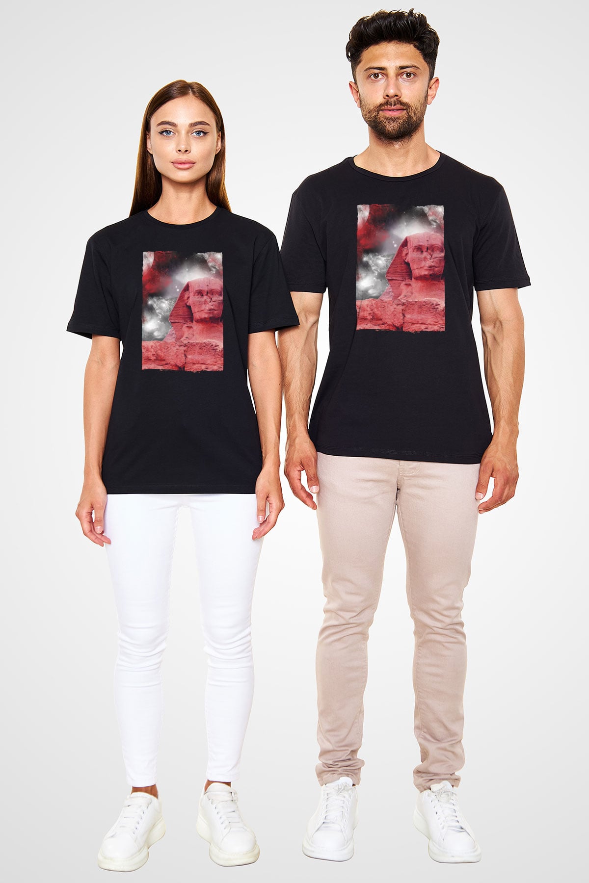 Sfenks Siyah Unisex Tişört T-Shirt - TişörtFabrikası