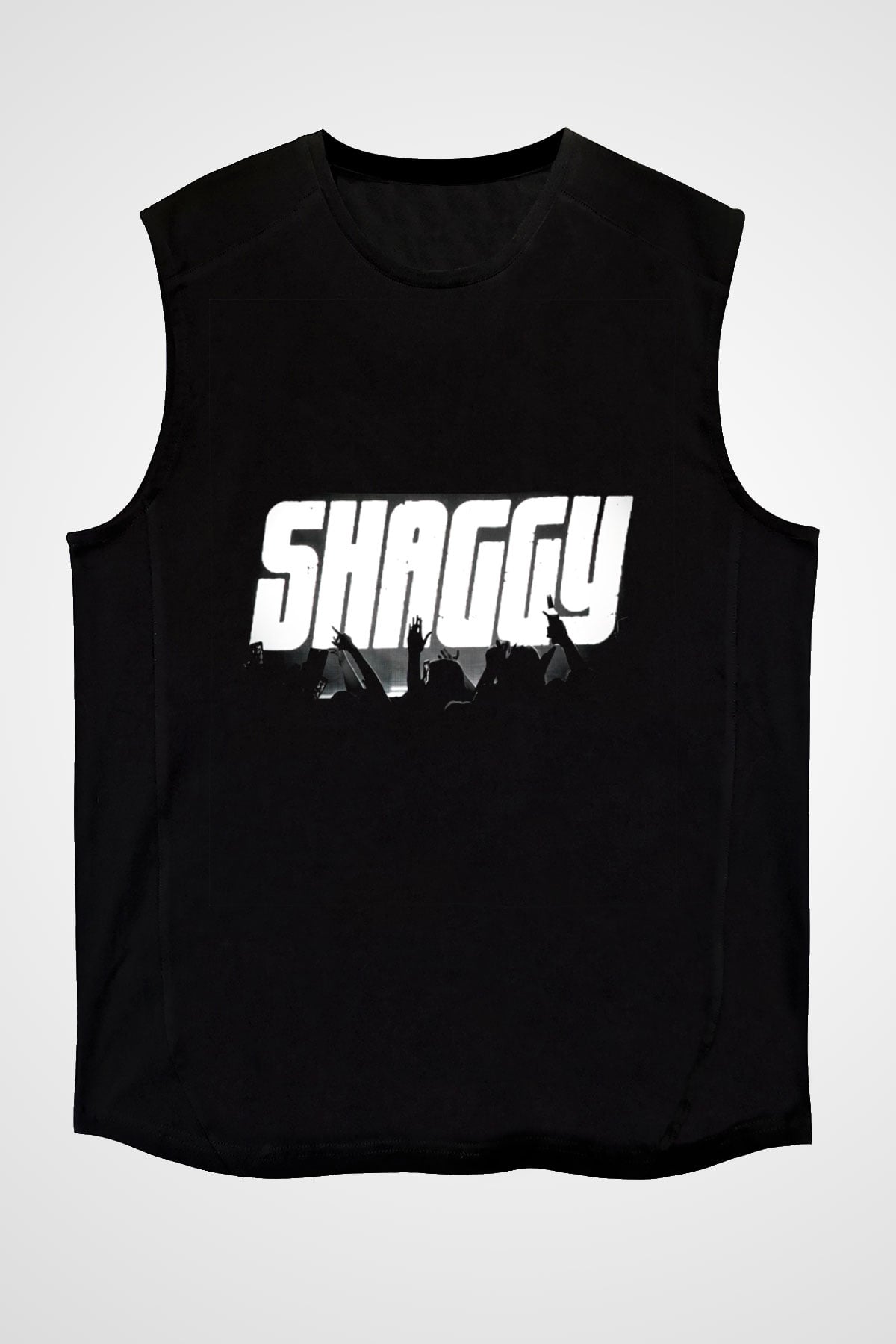 Shaggy Siyah Unisex Kolsuz Tişört