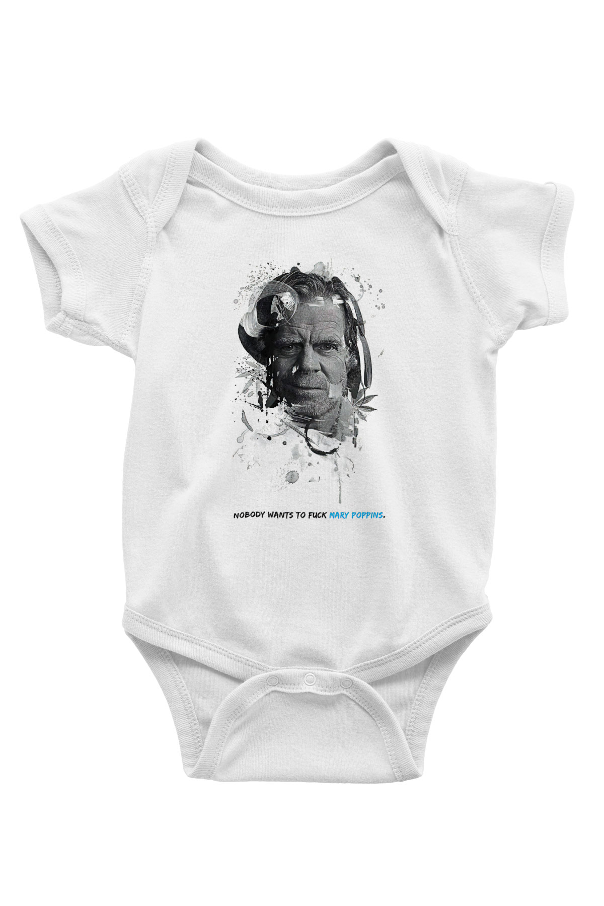 Shameless Baskılı Beyaz Unisex Bebek Body - Zıbın
