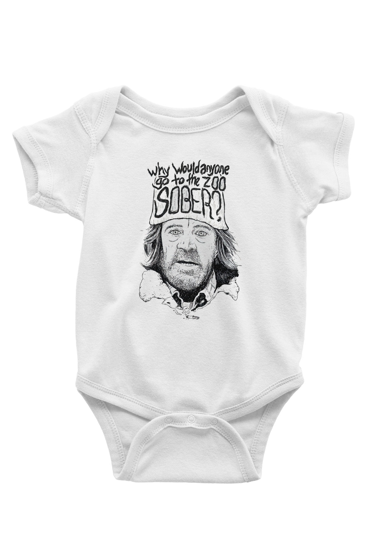 Shameless Baskılı Beyaz Unisex Bebek Body - Zıbın