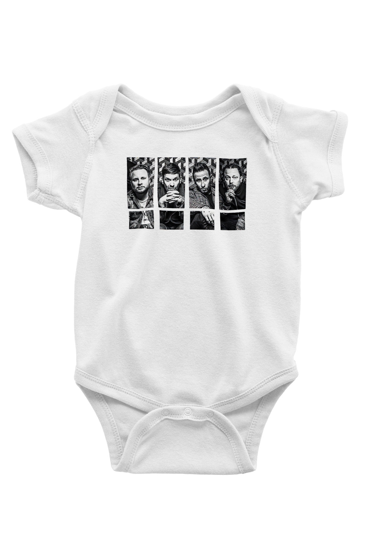Shamrain Baskılı Unisex Siyah Bebek Body - Zıbın