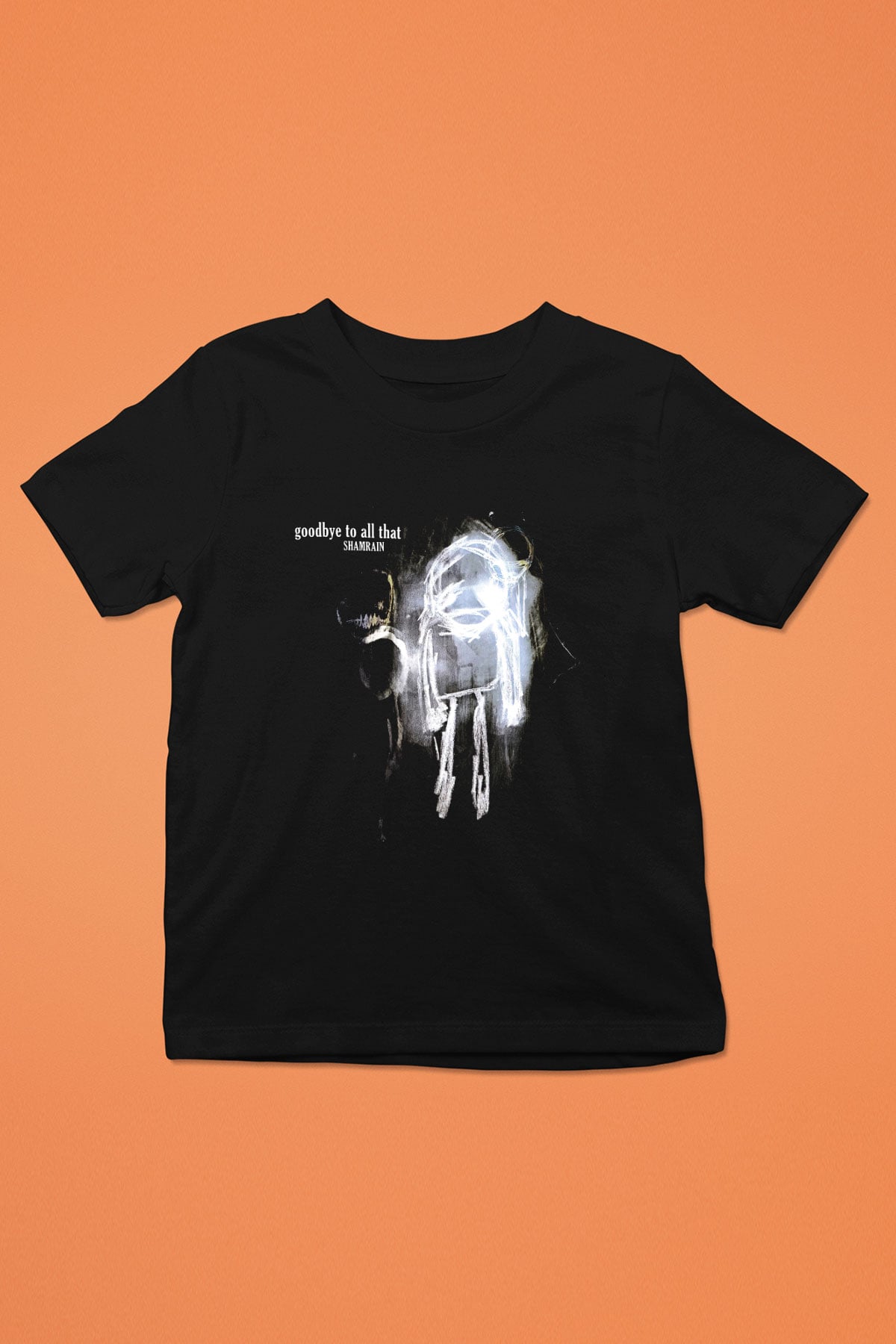 Shamrain Baskılı Unisex Siyah Çocuk Tişört - Tshirt