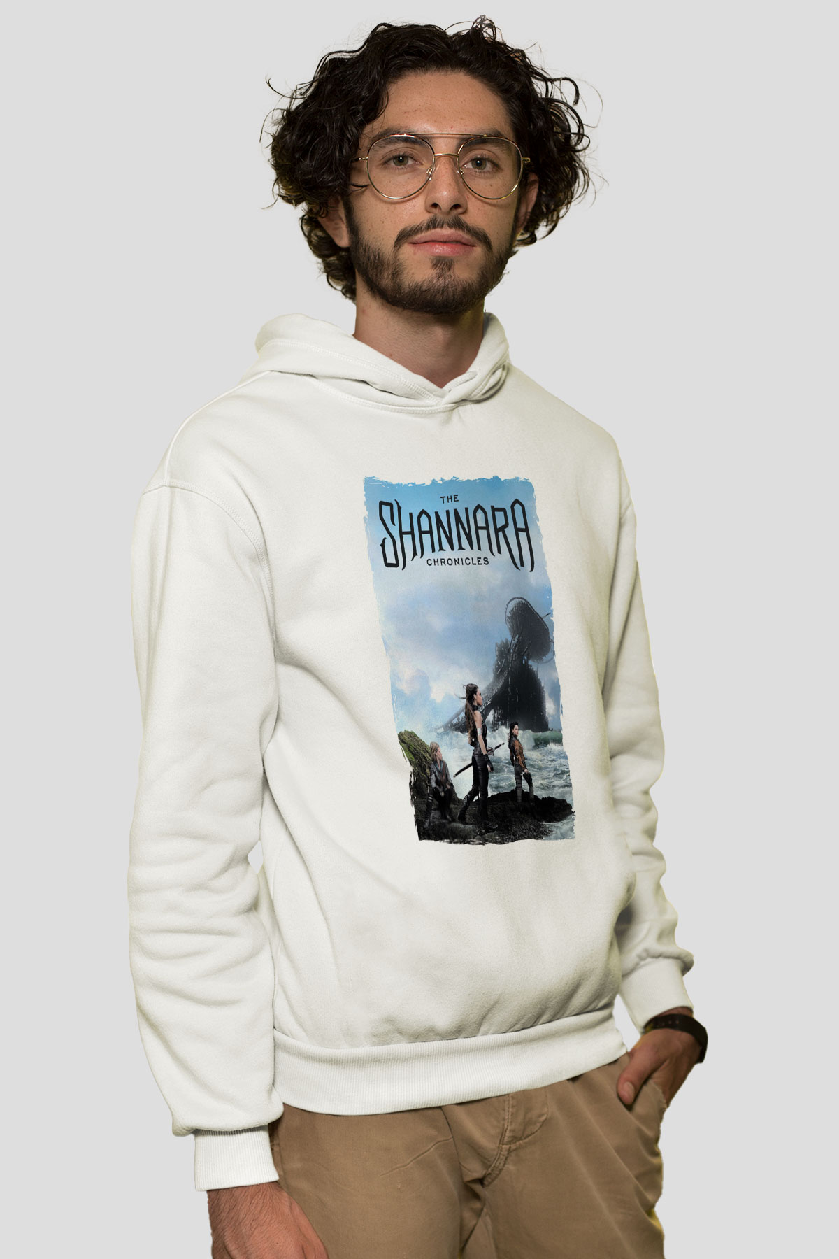 Shannara Chronicles Beyaz Unisex Hoodie