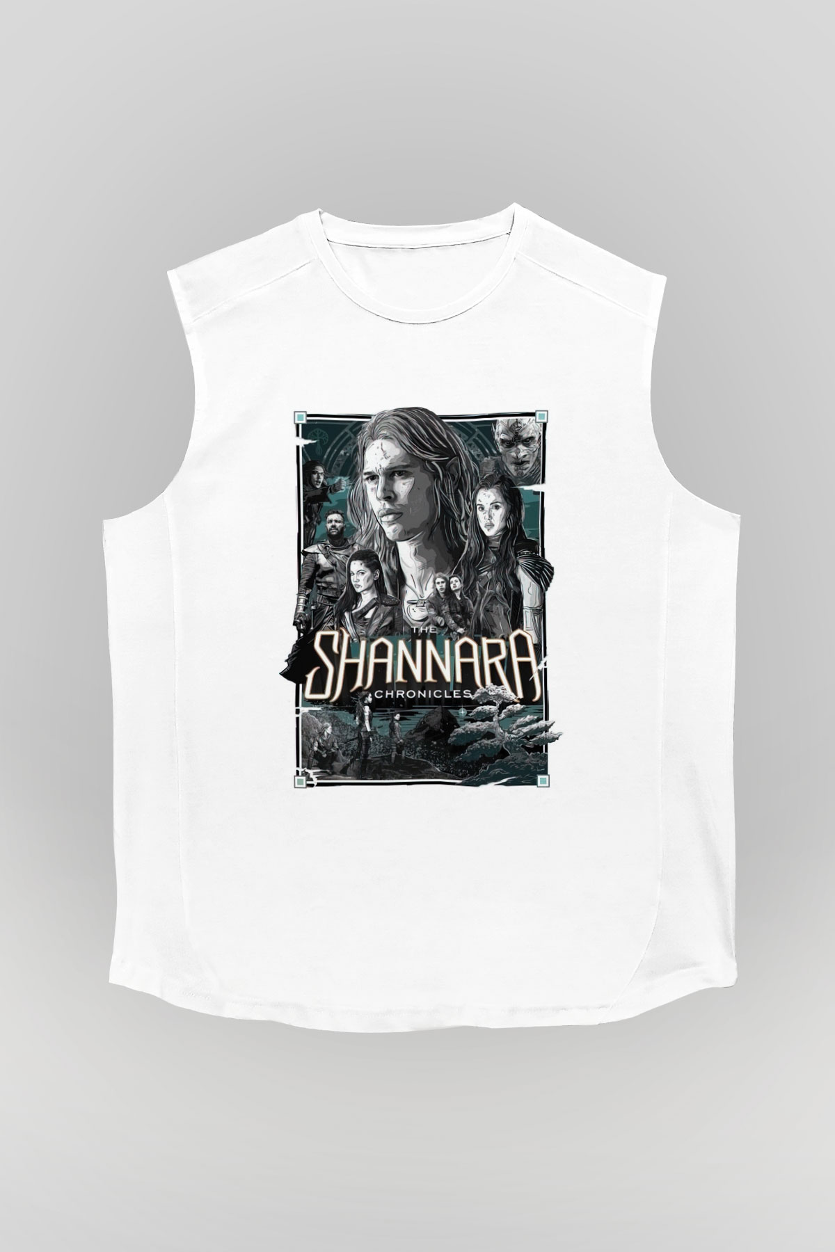 Shannara Chronicles Beyaz Unisex Kolsuz Tişört