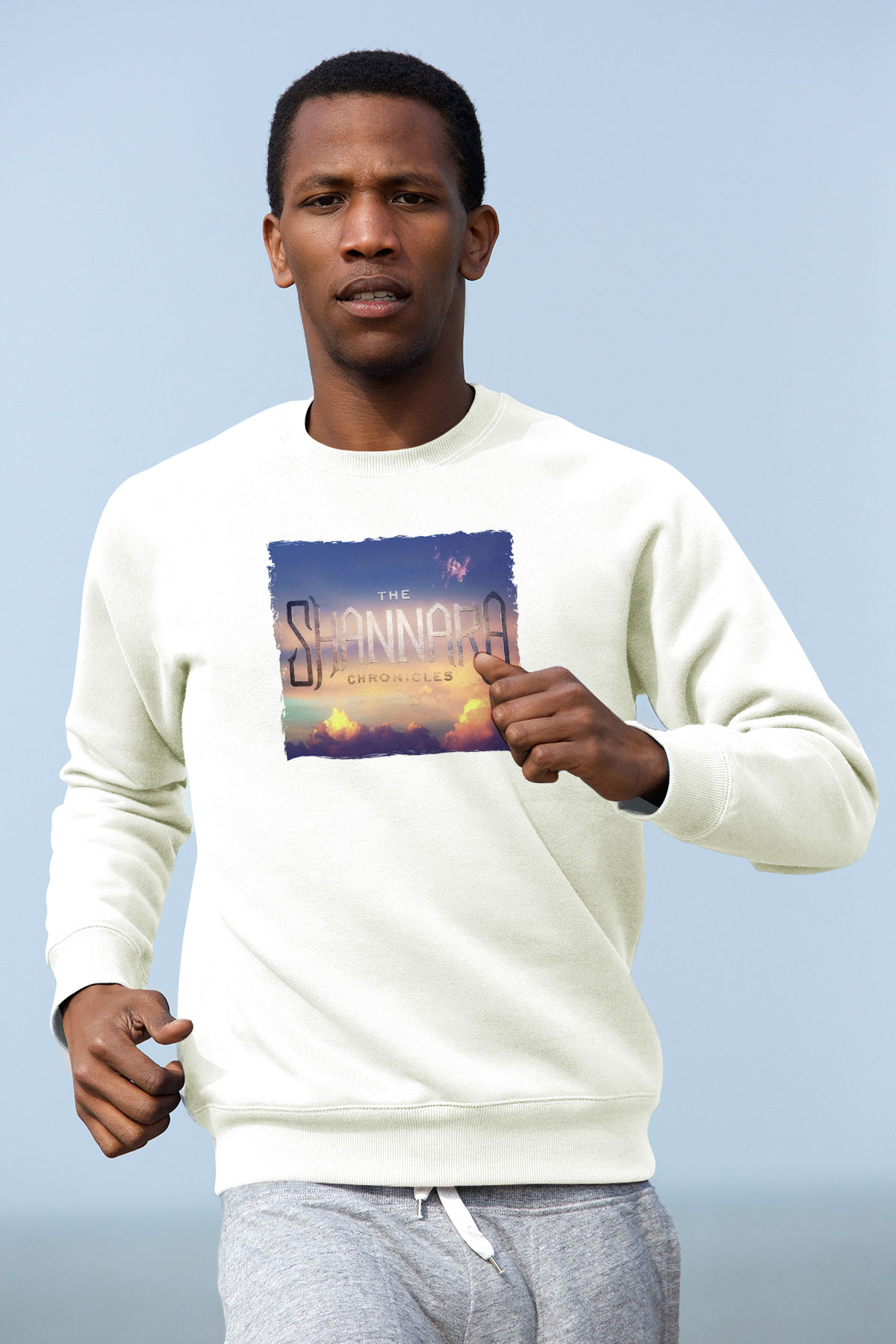 Shannara Chronicles Beyaz Unisex Sweatshirt