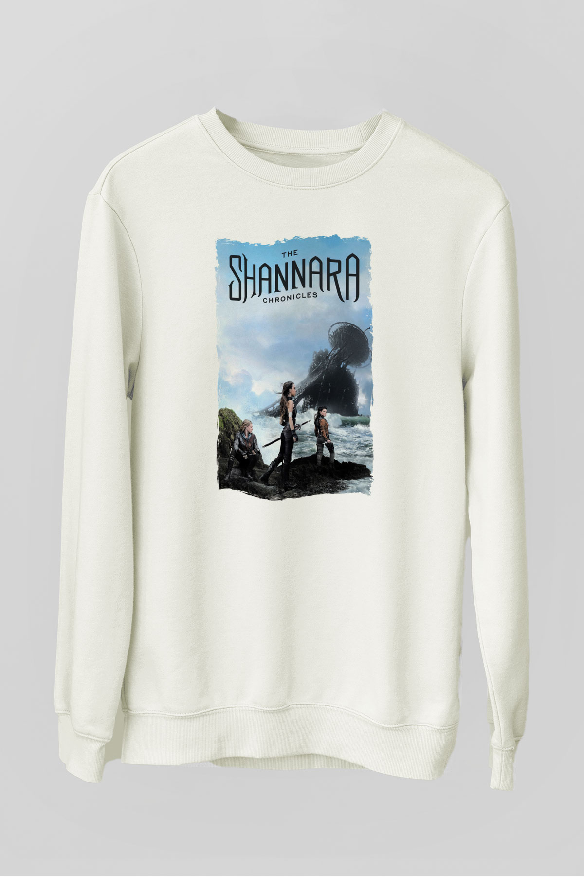 Shannara Chronicles Beyaz Unisex Sweatshirt