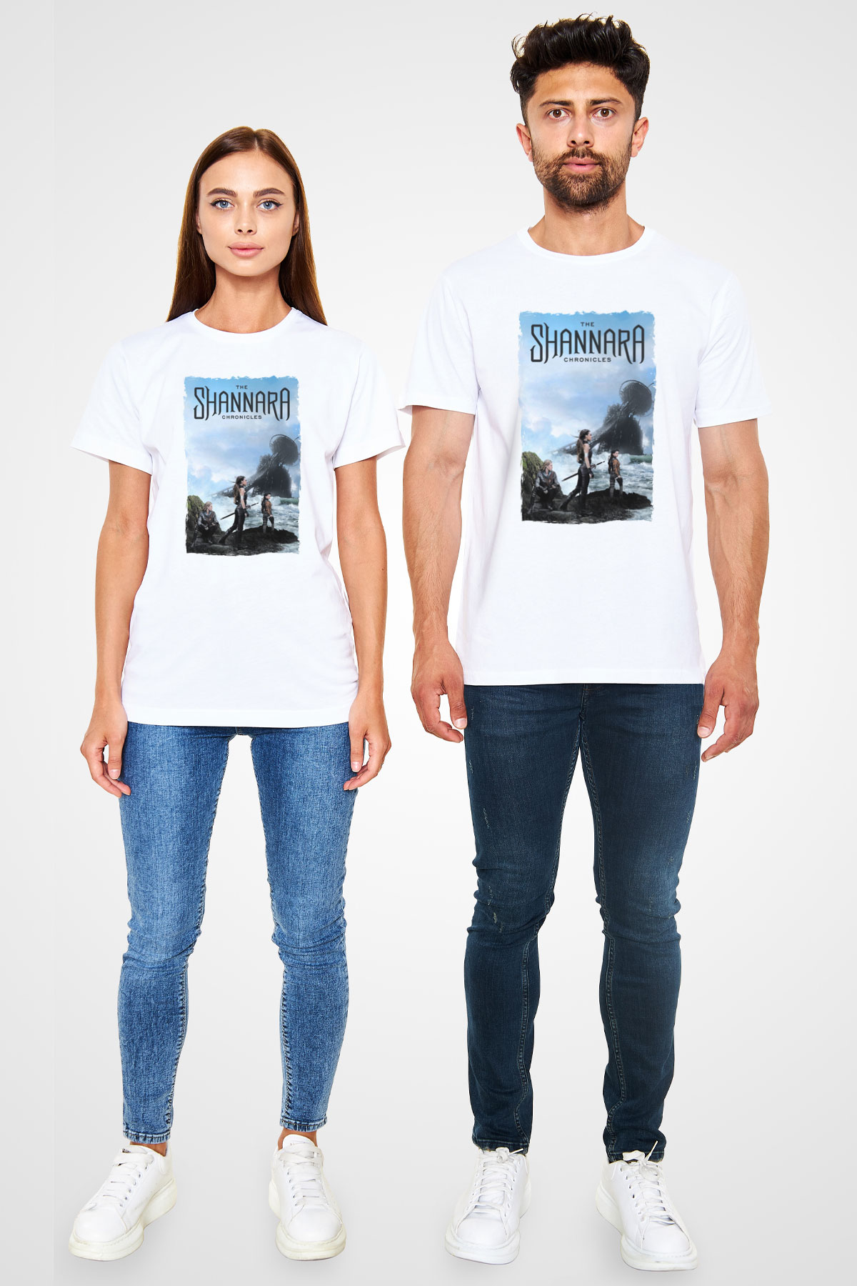 Shannara Chronicles Beyaz Unisex Tişört T-Shirt