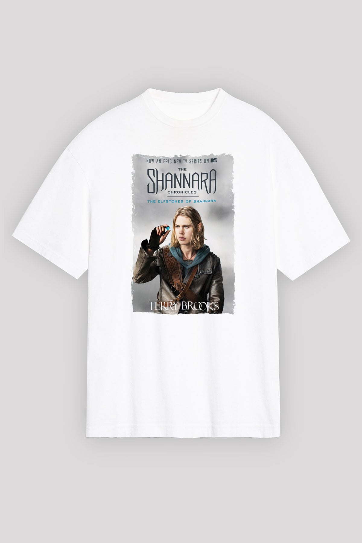 Shannara Chronicles Beyaz Oversize Tişört Oversize T-shirt