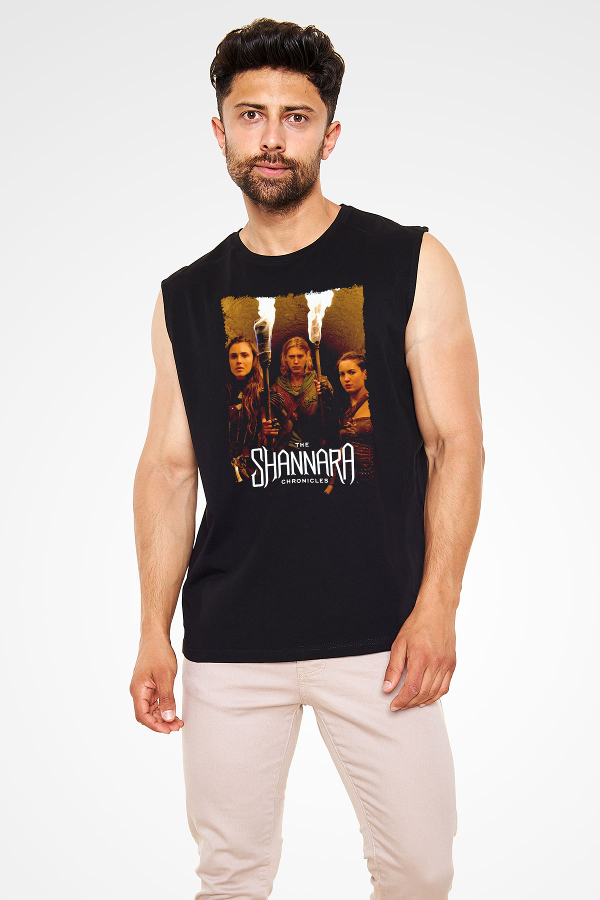 Shannara Chronicles Siyah Unisex Kolsuz Tişört