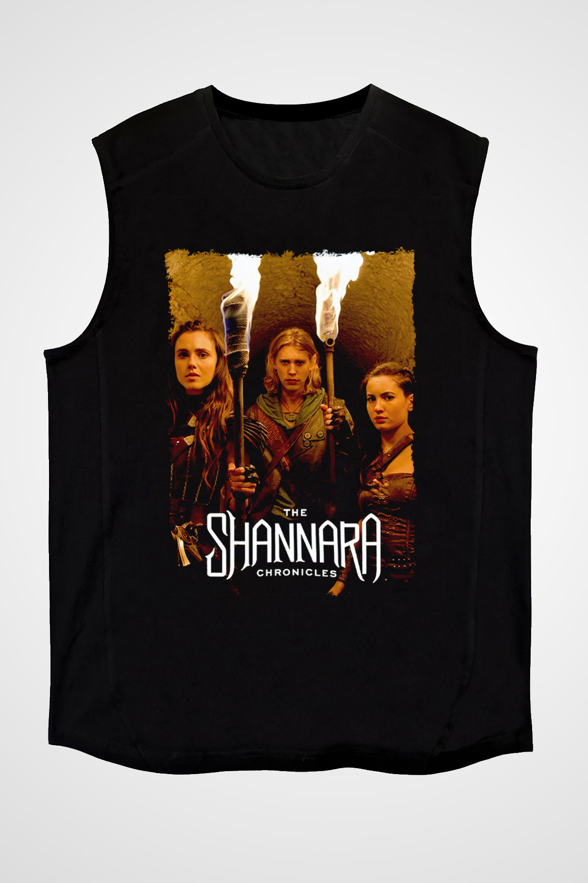 Shannara Chronicles Siyah Unisex Kolsuz Tişört