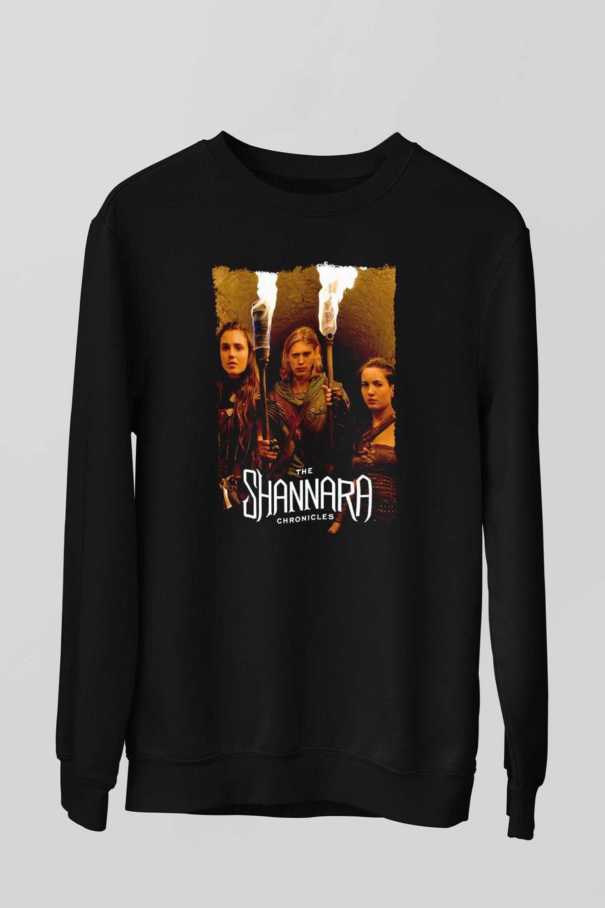 Shannara Chronicles Siyah Unisex Sweatshirt
