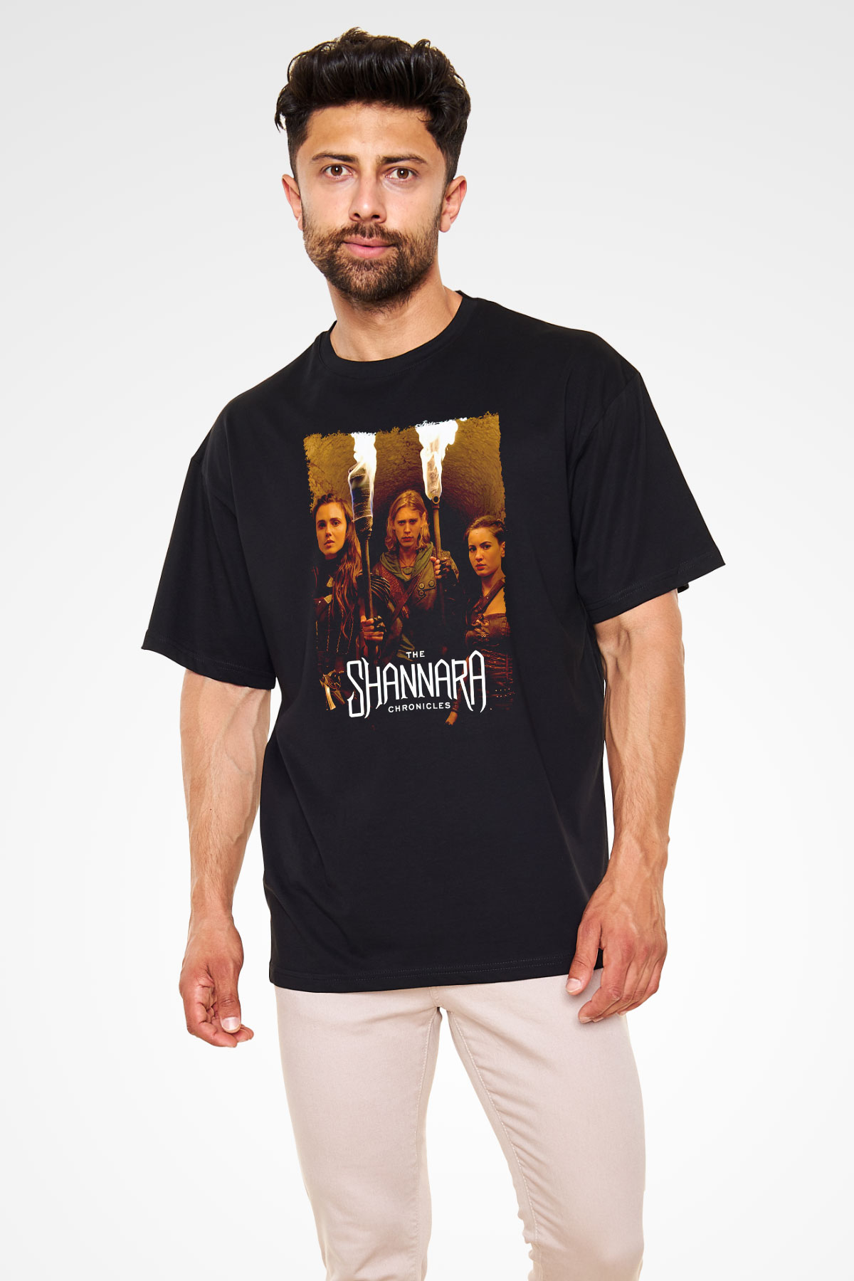 Shannara Chronicles Siyah Oversize Tişört Oversize T-shirt
