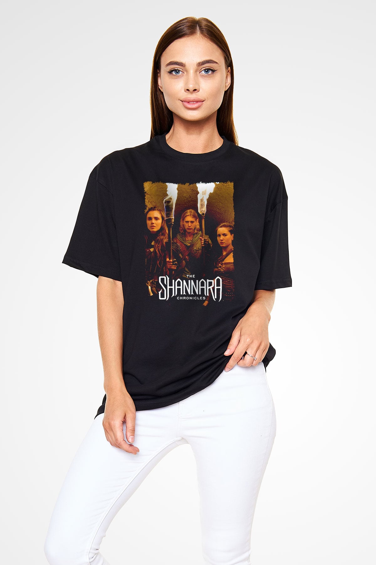 Shannara Chronicles Siyah Oversize Tişört Oversize T-shirt