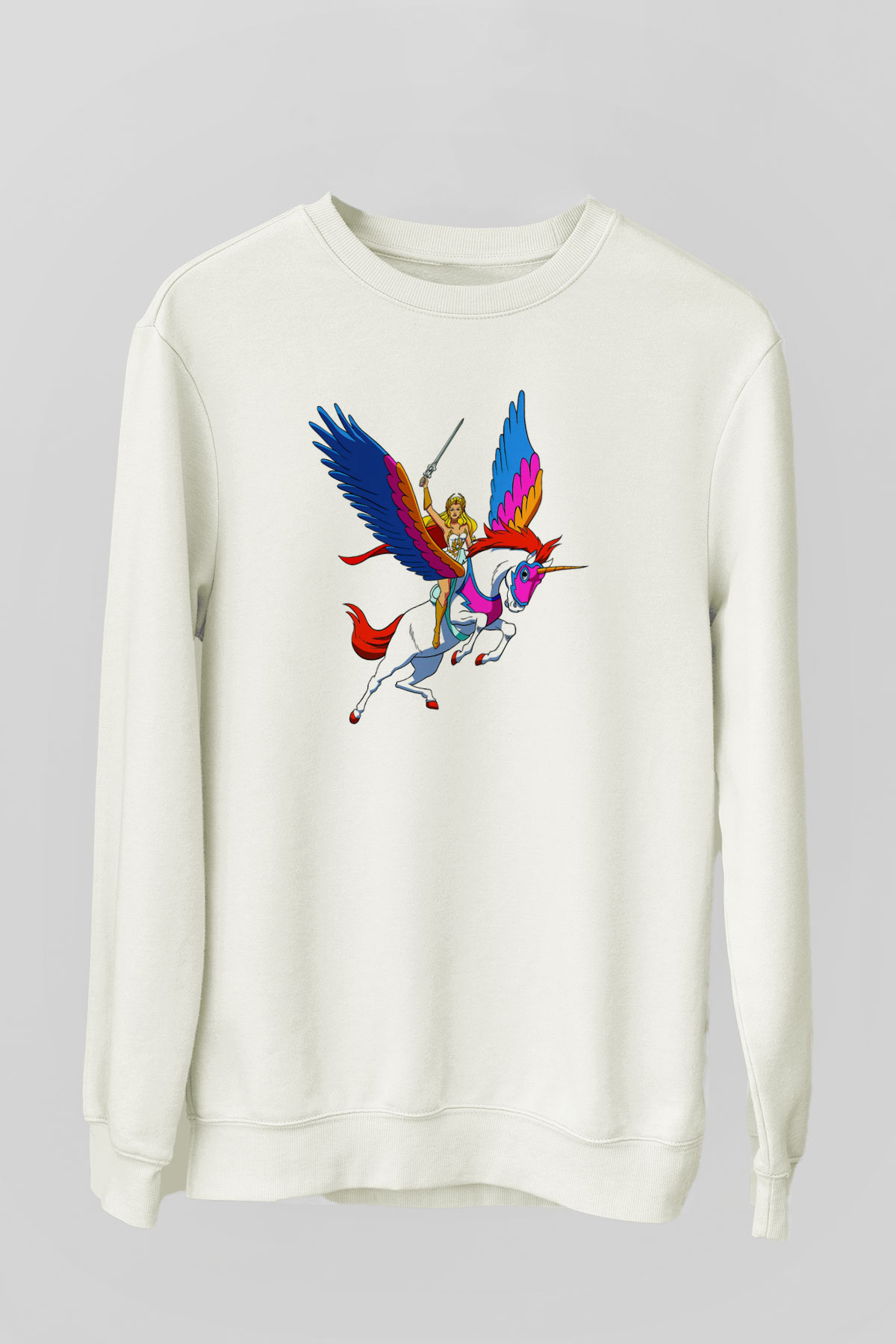 She-Ra Beyaz Unisex Sweatshirt