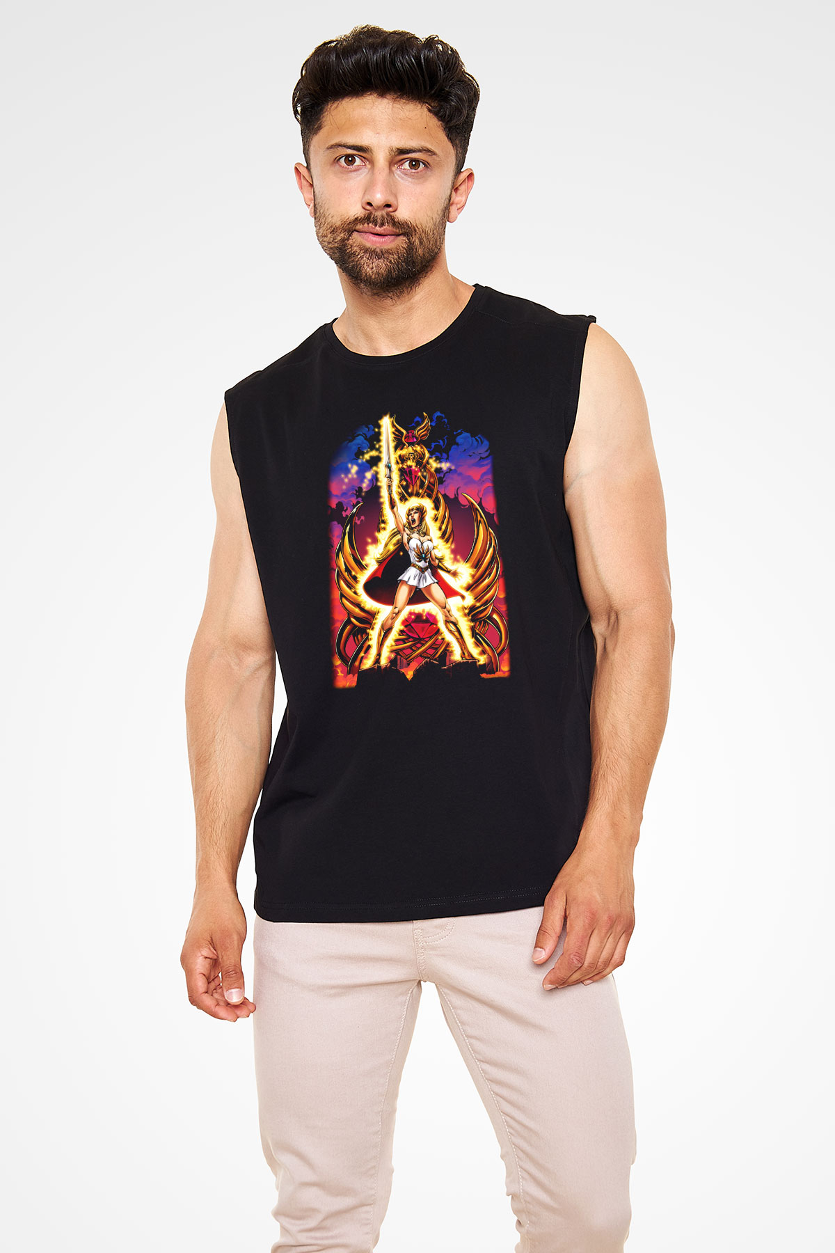 She-Ra Siyah Unisex Kolsuz Tişört