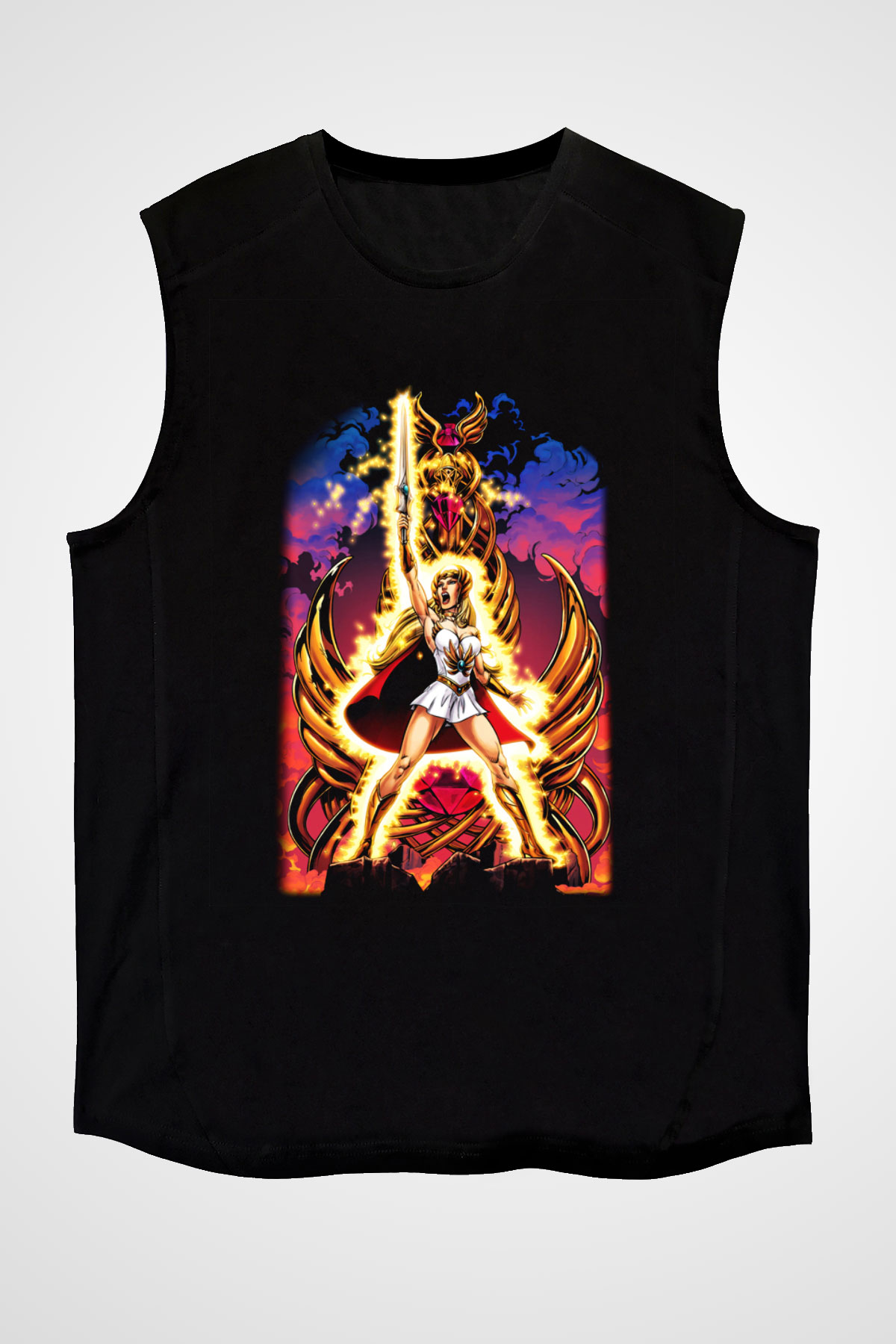 She-Ra Siyah Unisex Kolsuz Tişört
