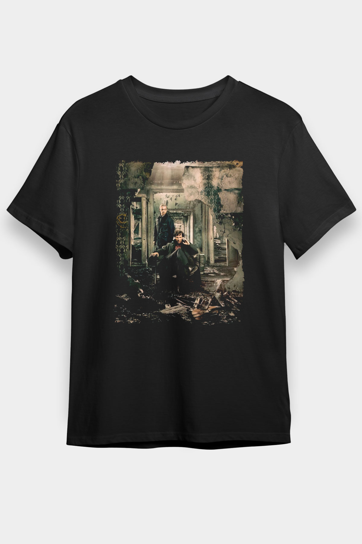 Sherlock Siyah Unisex Tişört T-Shirt