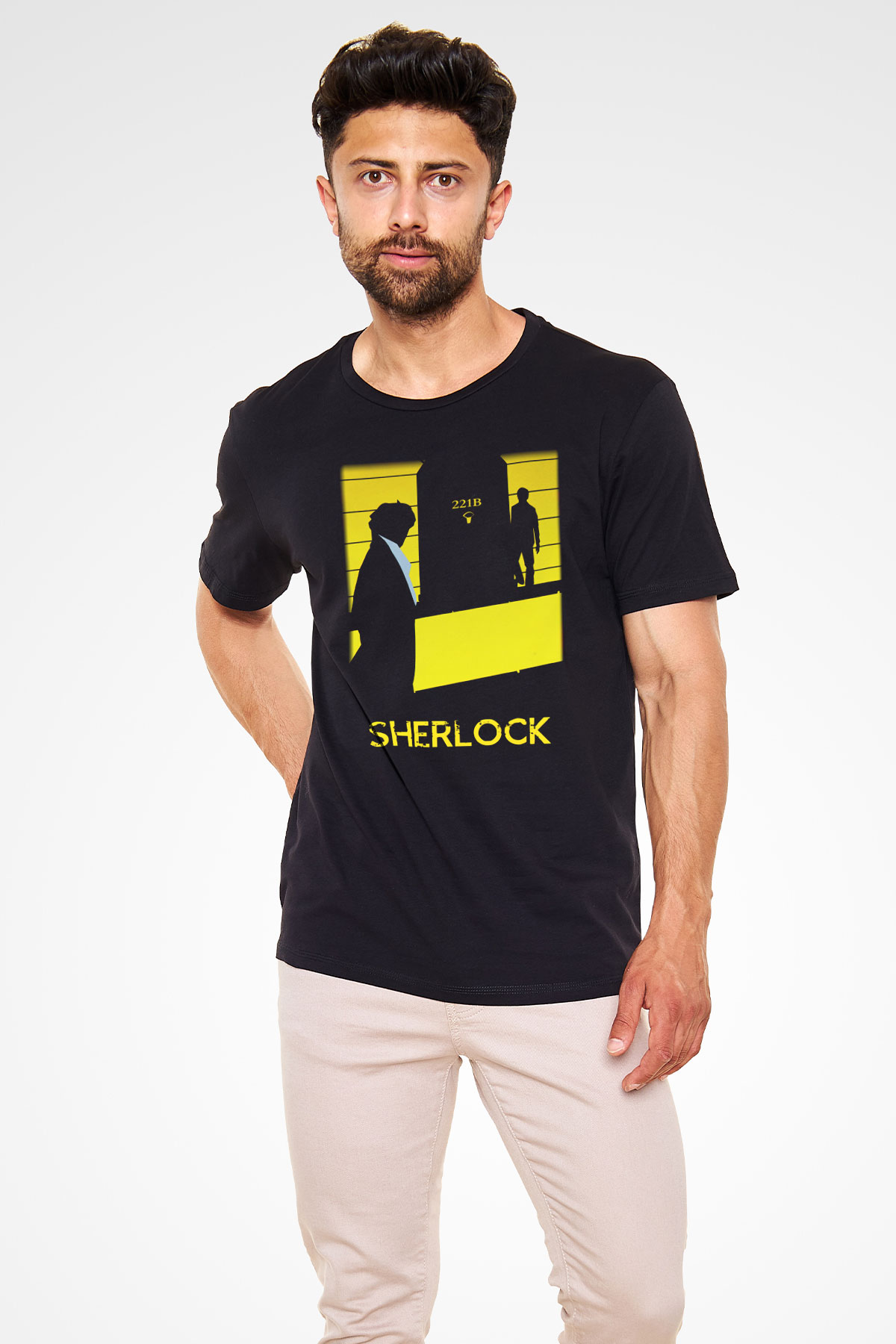 Sherlock Siyah Unisex Tişört T-Shirt