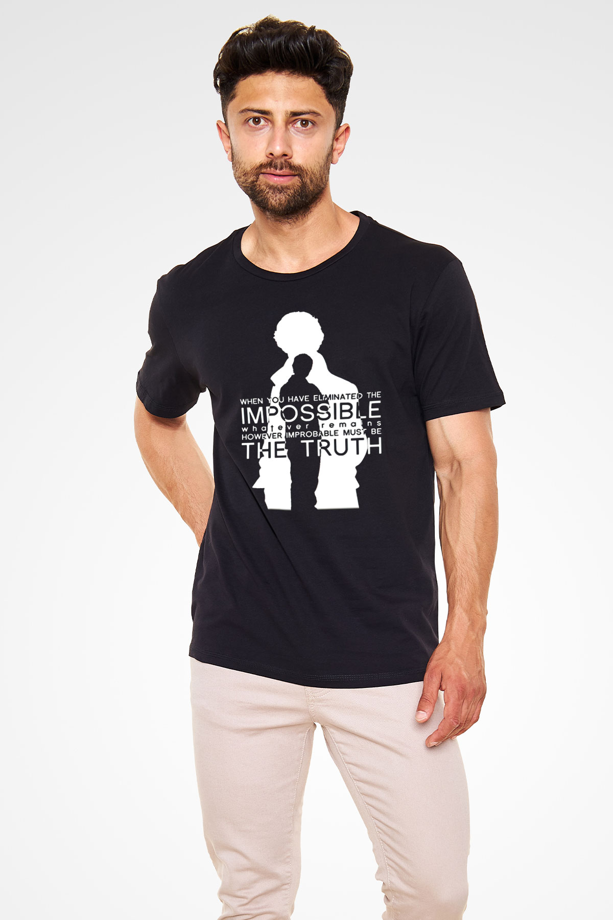 Sherlock Siyah Unisex Tişört T-Shirt