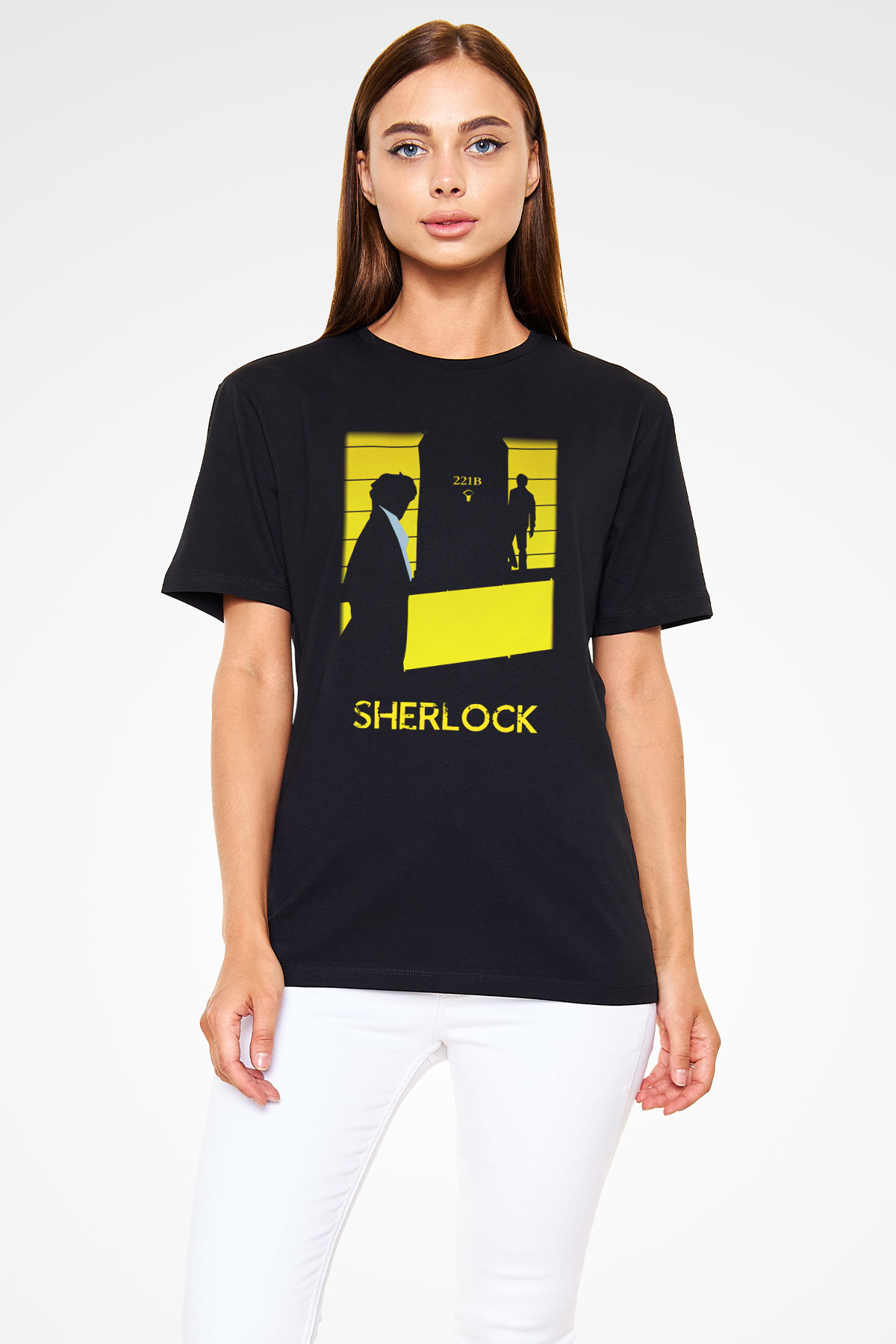 Sherlock Siyah Unisex Tişört T-Shirt