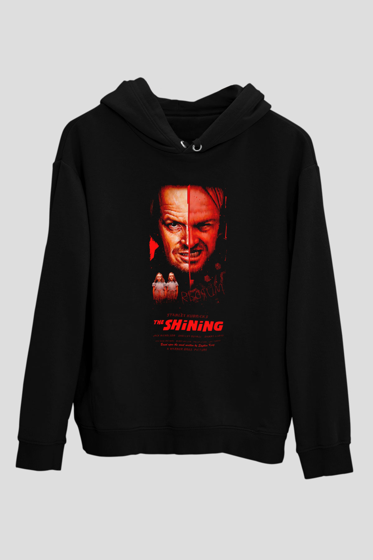 Shining Siyah Unisex Hoodie