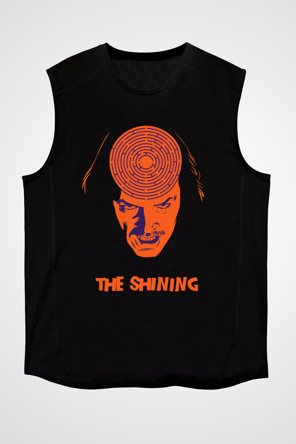 Shining Siyah Unisex Kolsuz Tişört