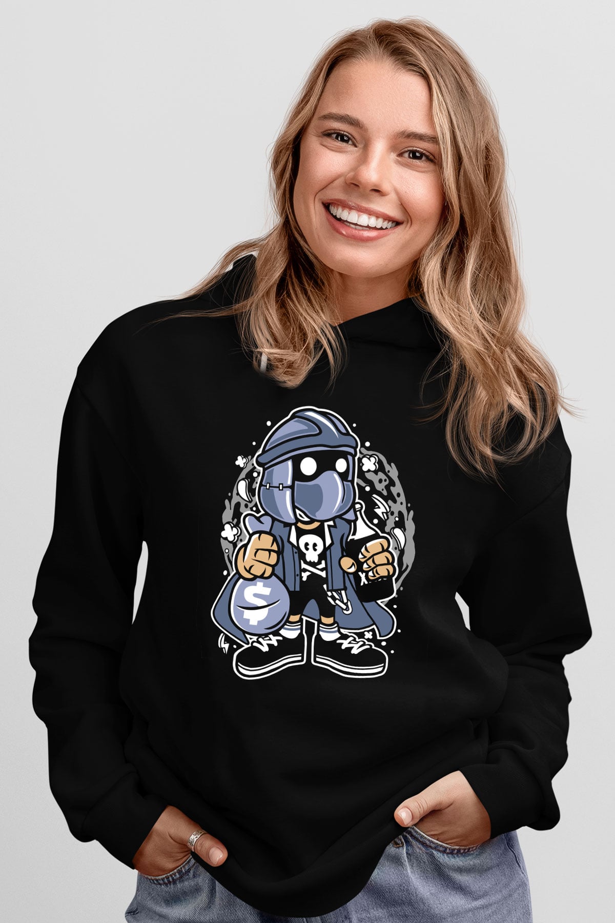 Shredder Street Bastard Baskılı Siyah Unisex Tshirt