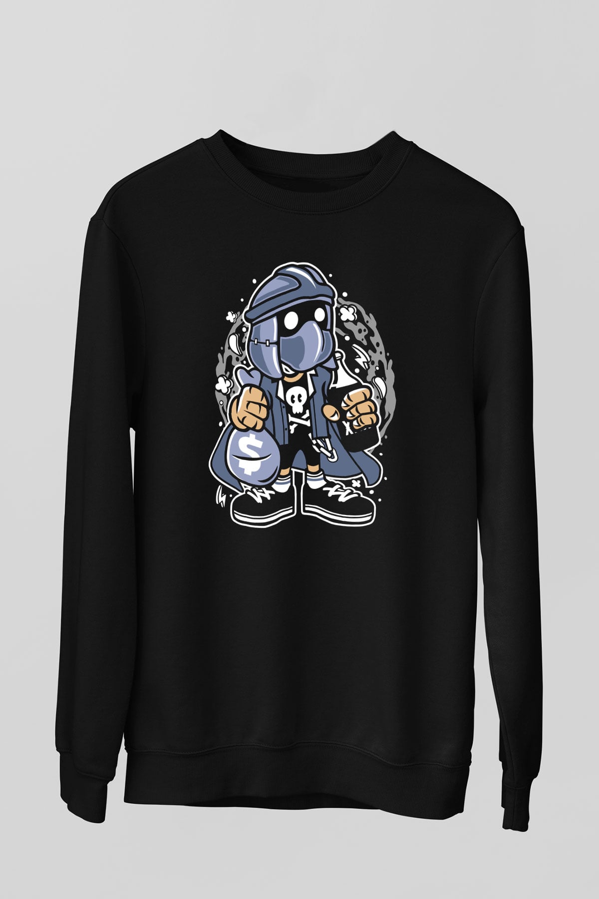 Shredder Street Bastard Baskılı Siyah Unisex Tshirt