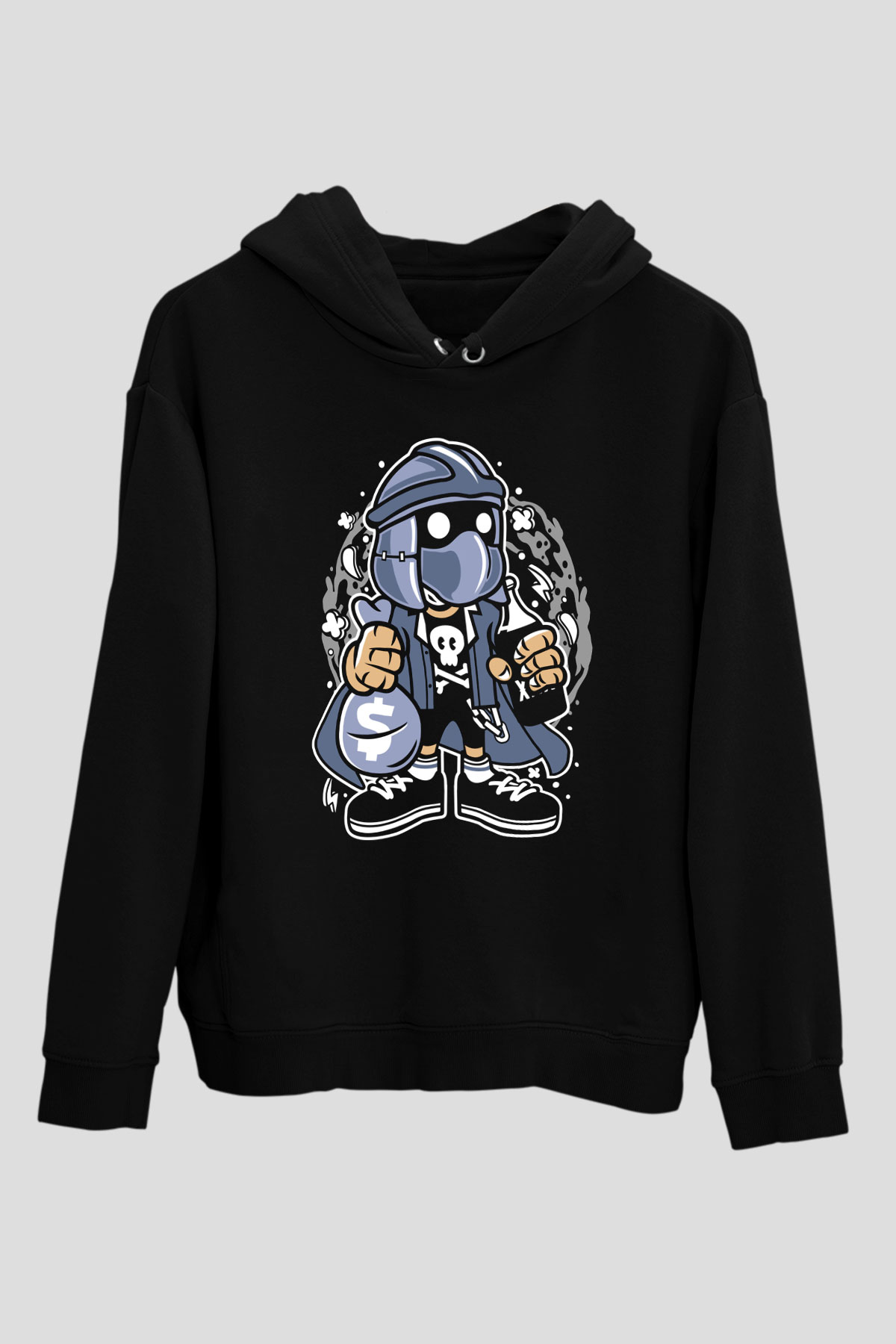 Shredder Street Bastard Baskılı Siyah Unisex Tshirt
