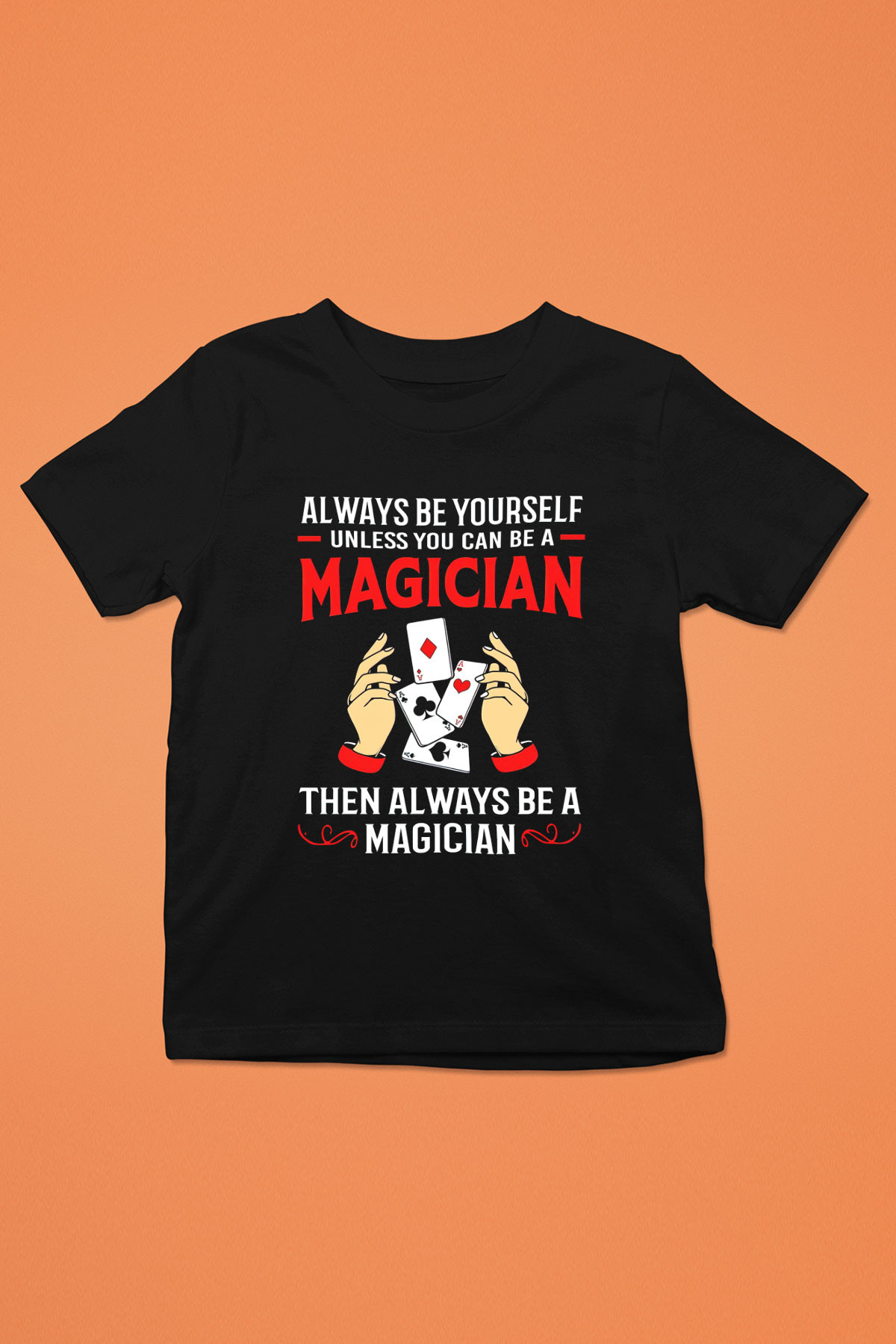 Sihirbaz Siyah Unisex Çocuk Tişört