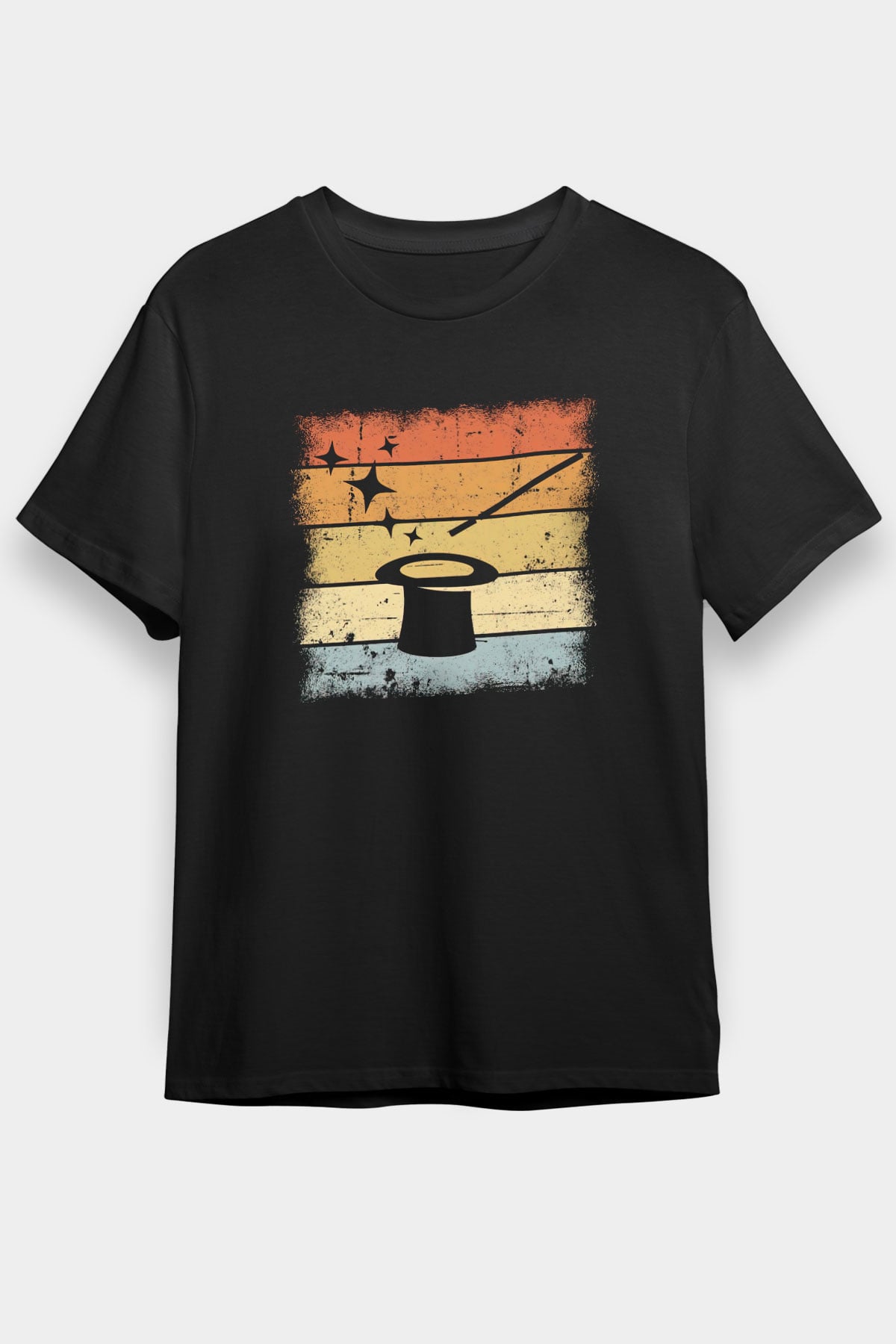 Sihirbaz Siyah Unisex Tişört T-Shirt - TişörtFabrikası