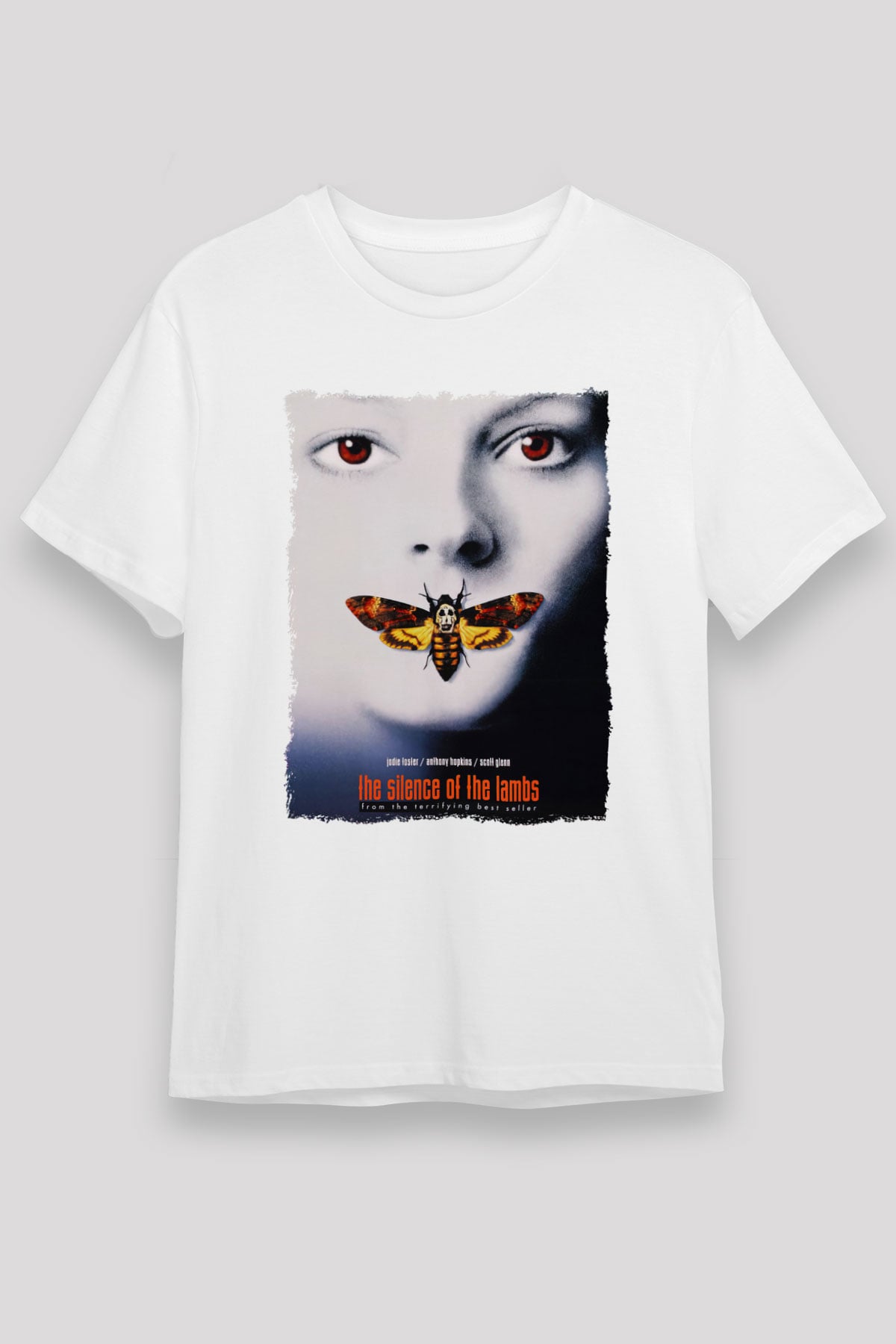 Silence of the Lambs Beyaz Unisex Tişört T-Shirt