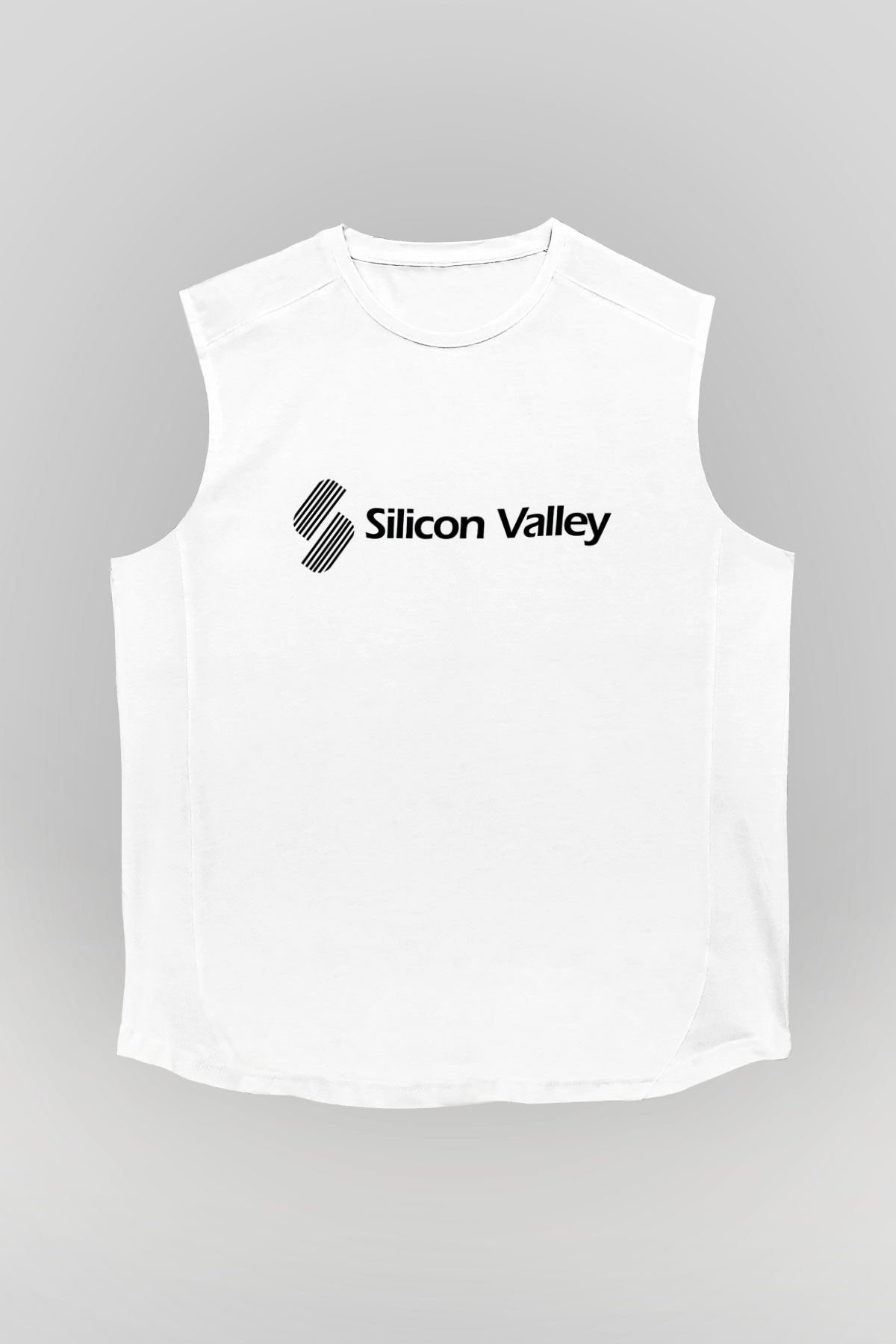 Silicon Valley Beyaz Unisex Kolsuz Tişört
