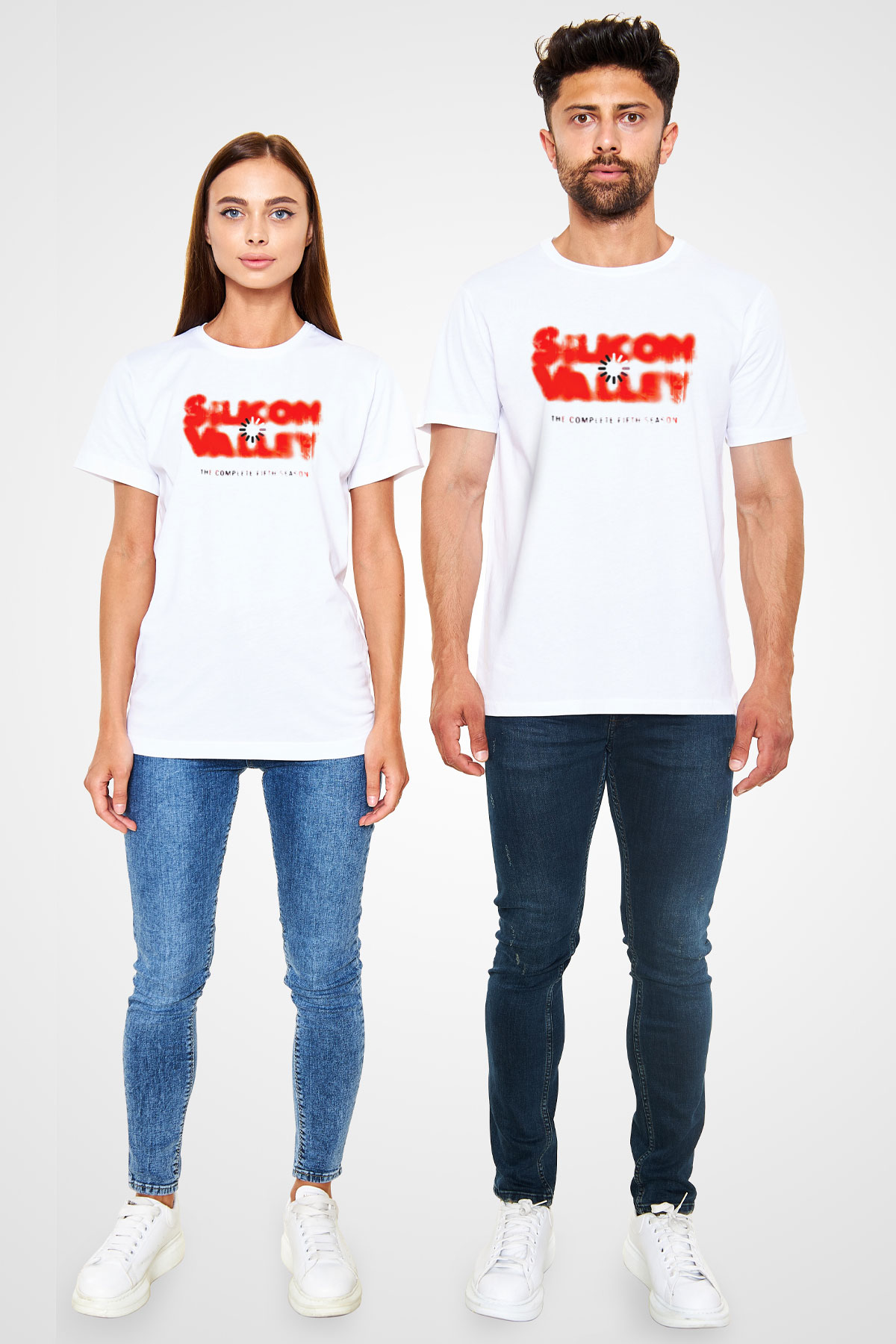 Silicon Valley Beyaz Unisex Tişört T-Shirt