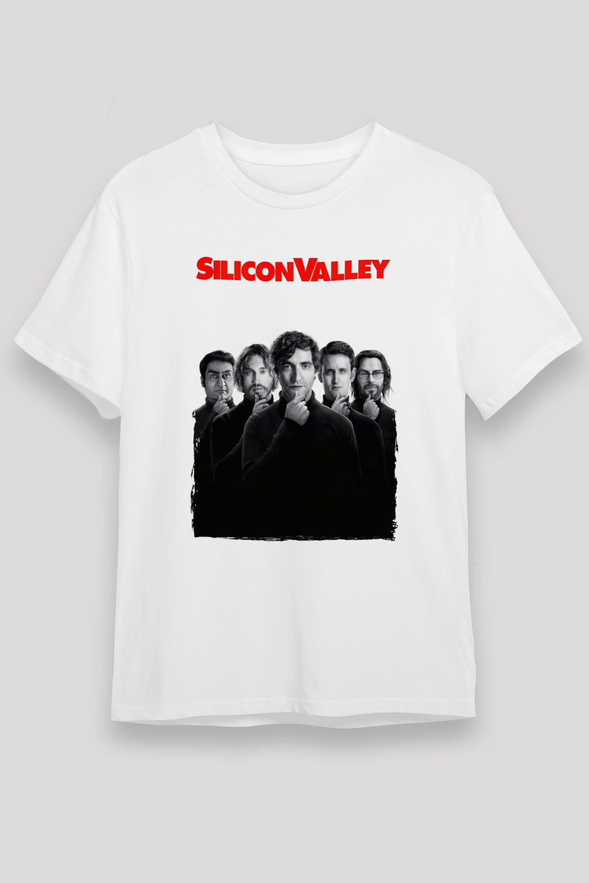 Silicon Valley Beyaz Unisex Tişört T-Shirt
