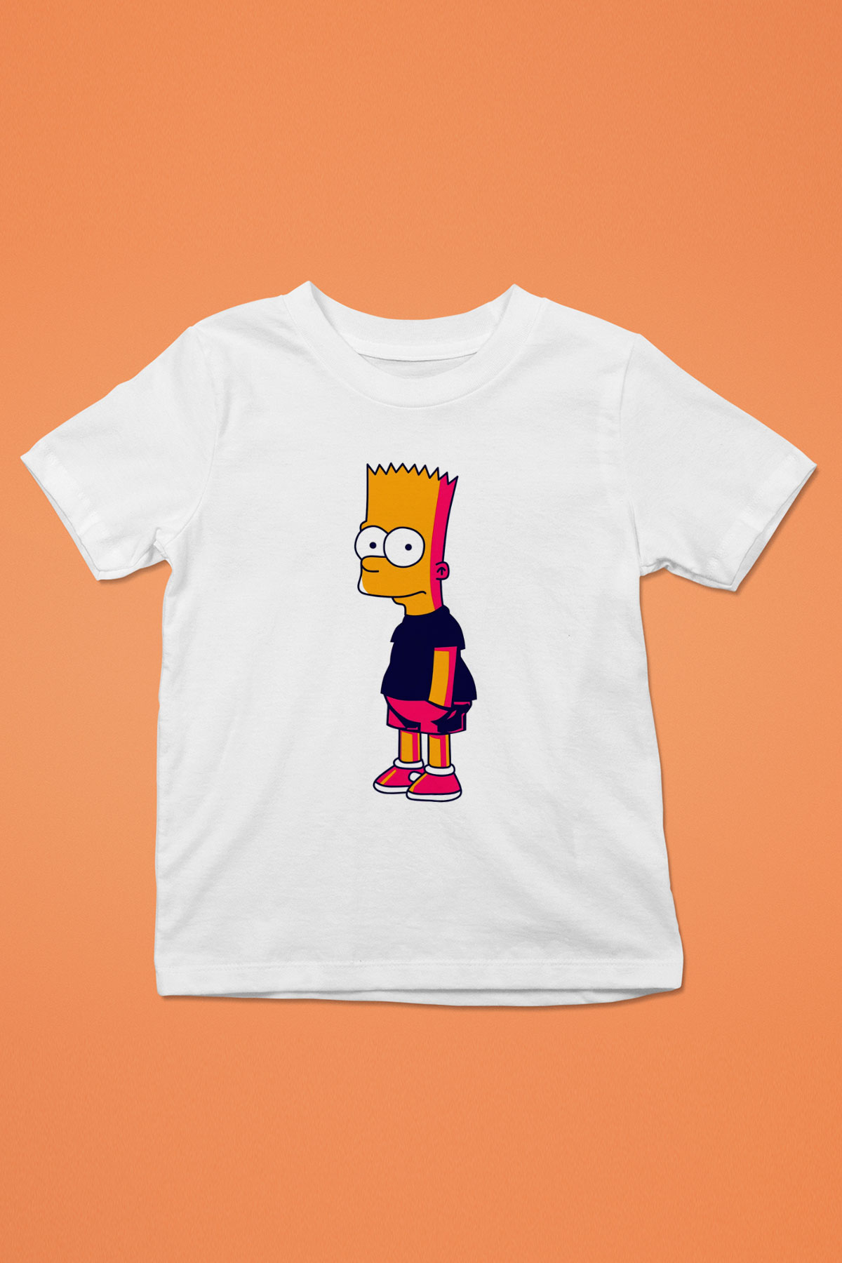Simpsons Beyaz Unisex Çocuk Tişört