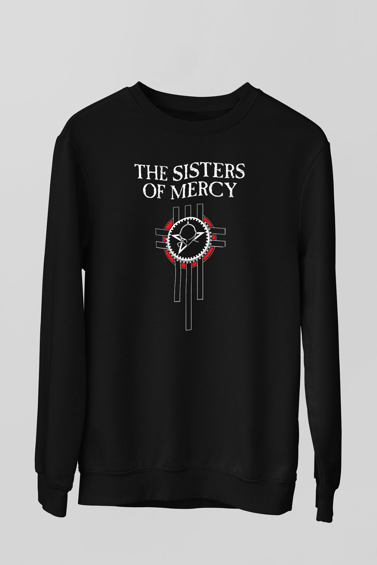 Sisters Of Mercy Baskılı Unisex Siyah Sweatshirt