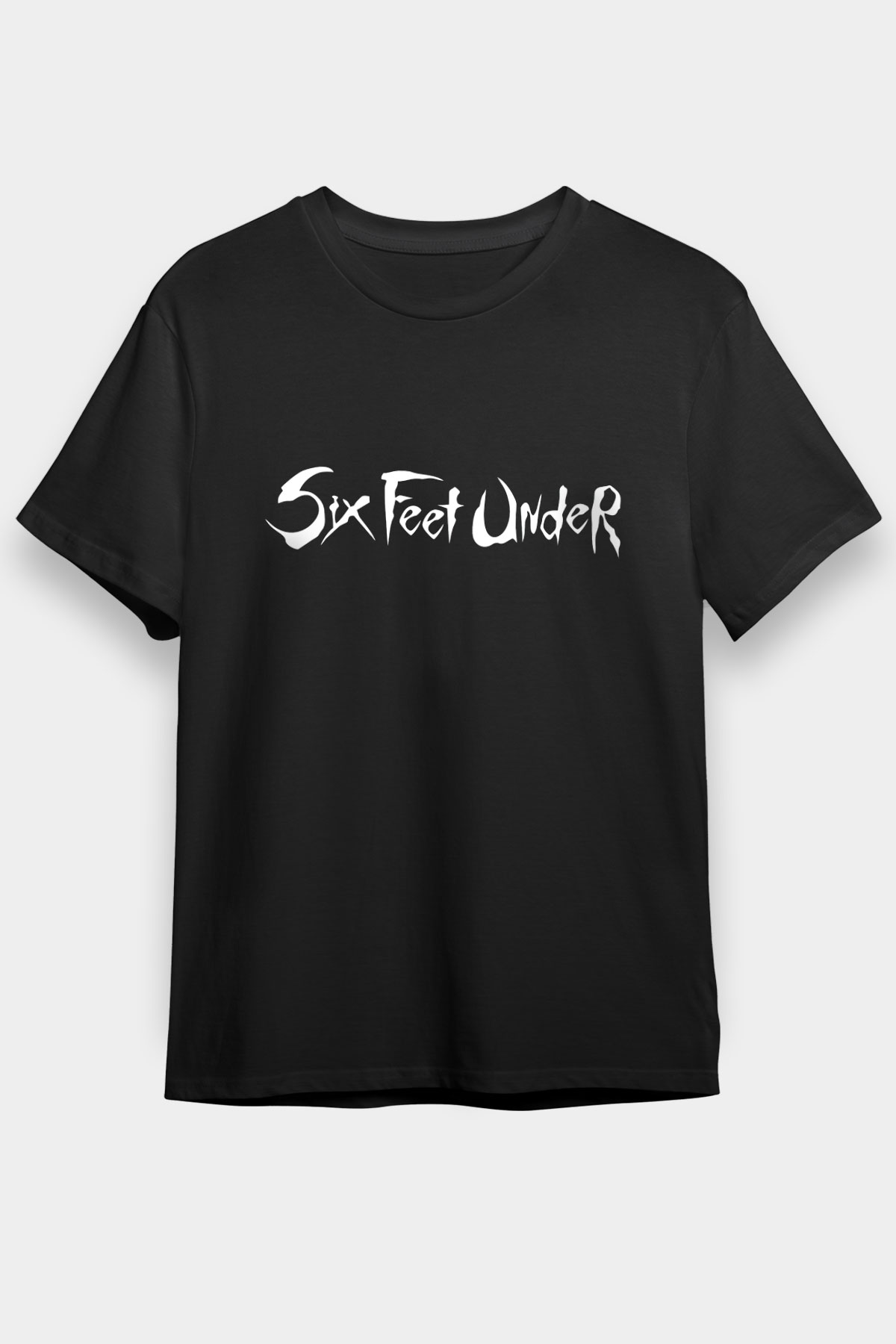 Six Feet Under Siyah Unisex Tişört T-Shirt - TişörtFabrikası