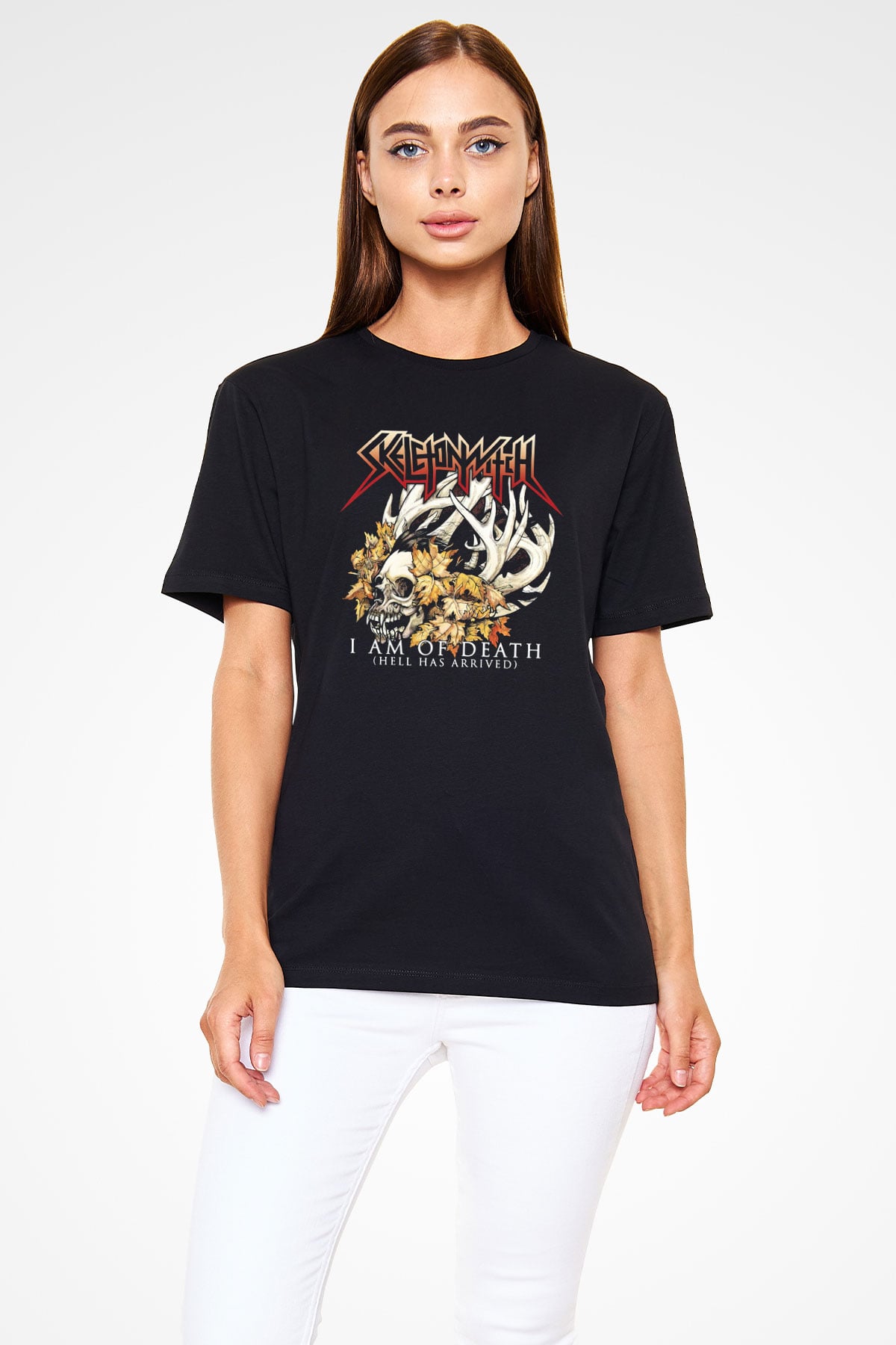 Skeletonwitch Siyah Unisex Tişört T-Shirt - TişörtFabrikası