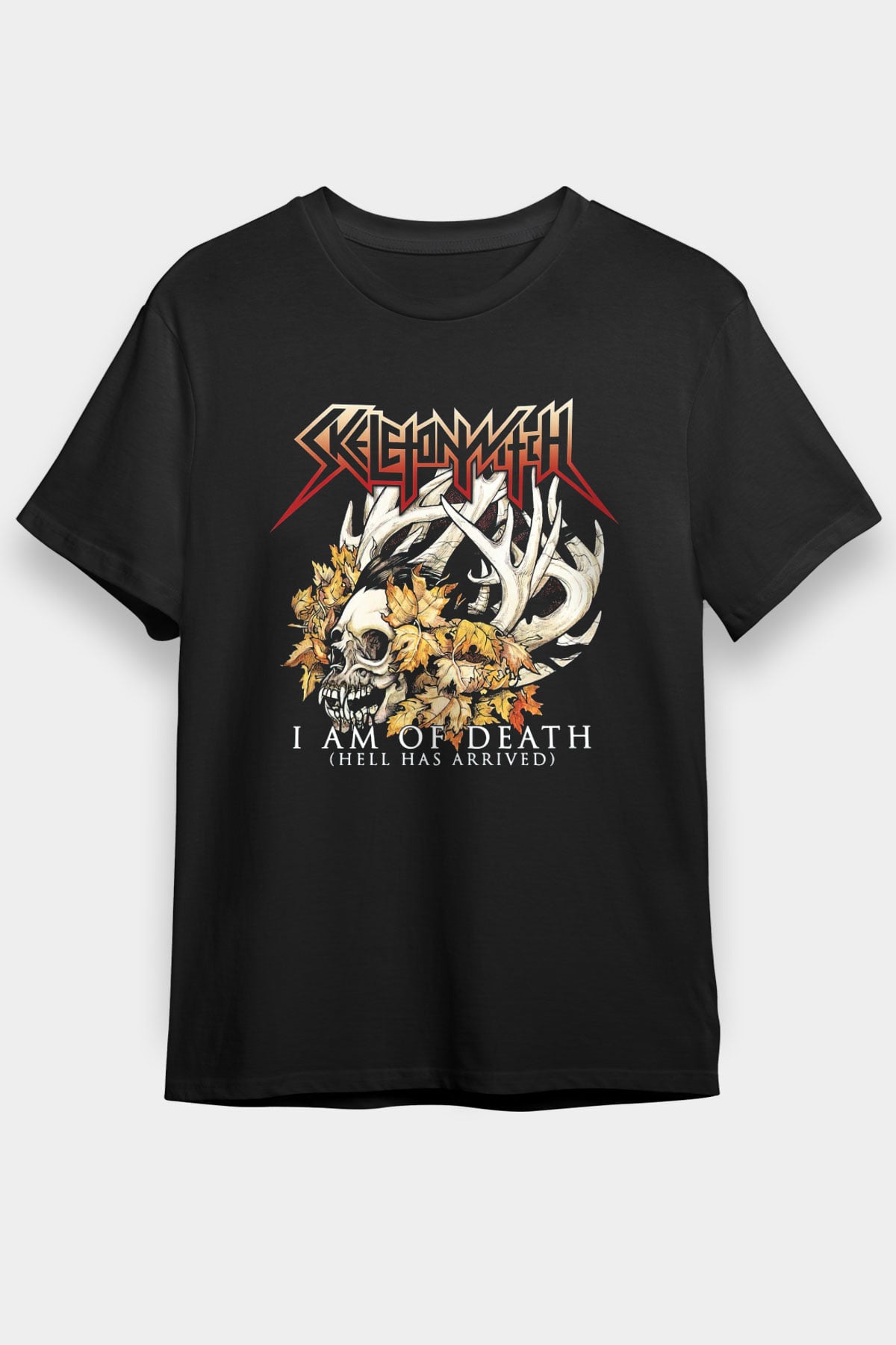 Skeletonwitch Siyah Unisex Tişört T-Shirt - TişörtFabrikası